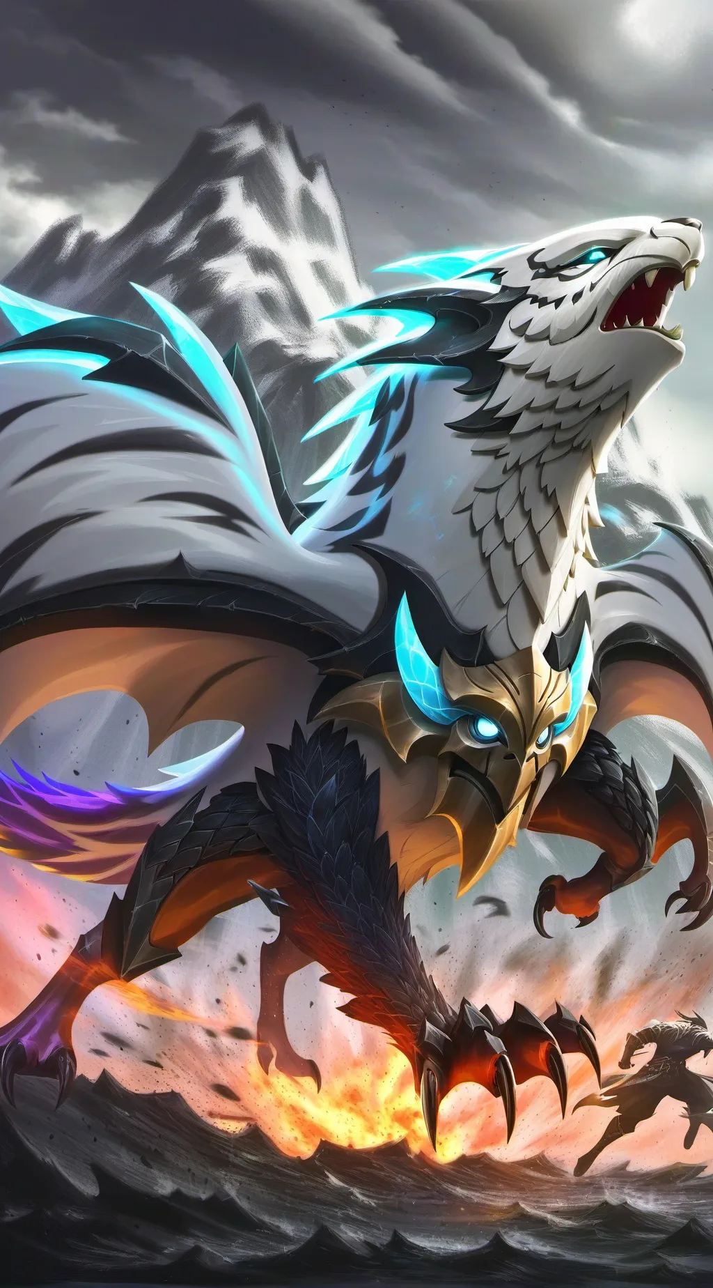 ai character: Demi Dragon (HH) background