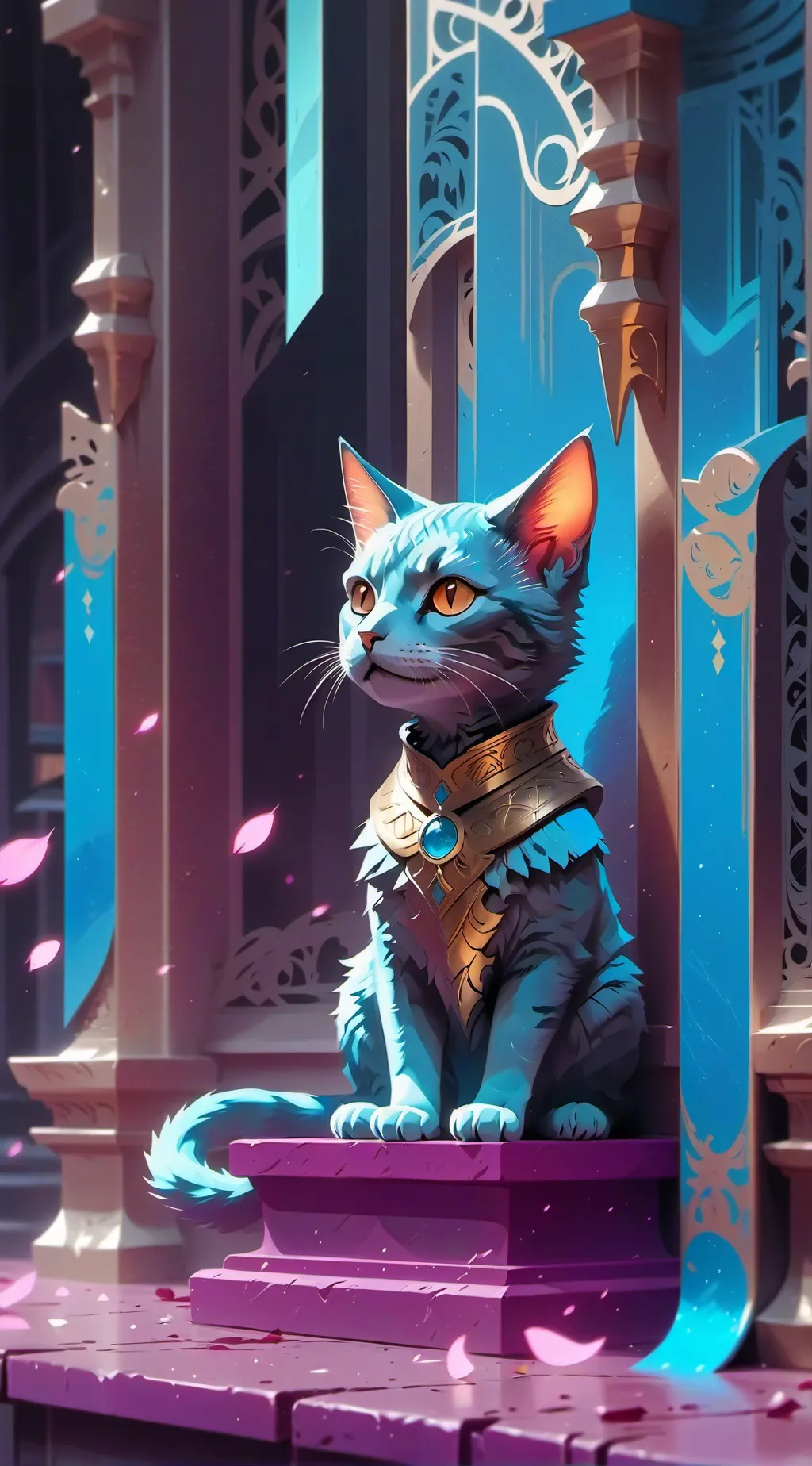 ai character: ❤️cat❤️ background