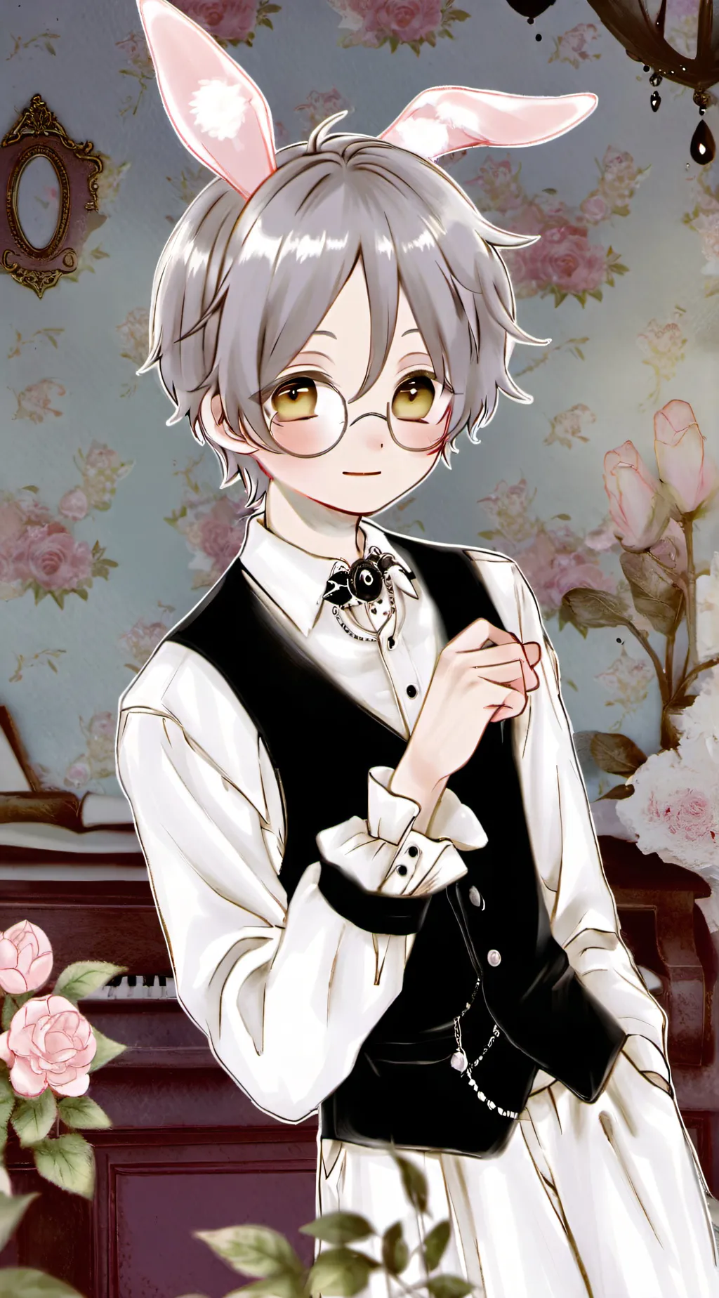 ai character: Lake background