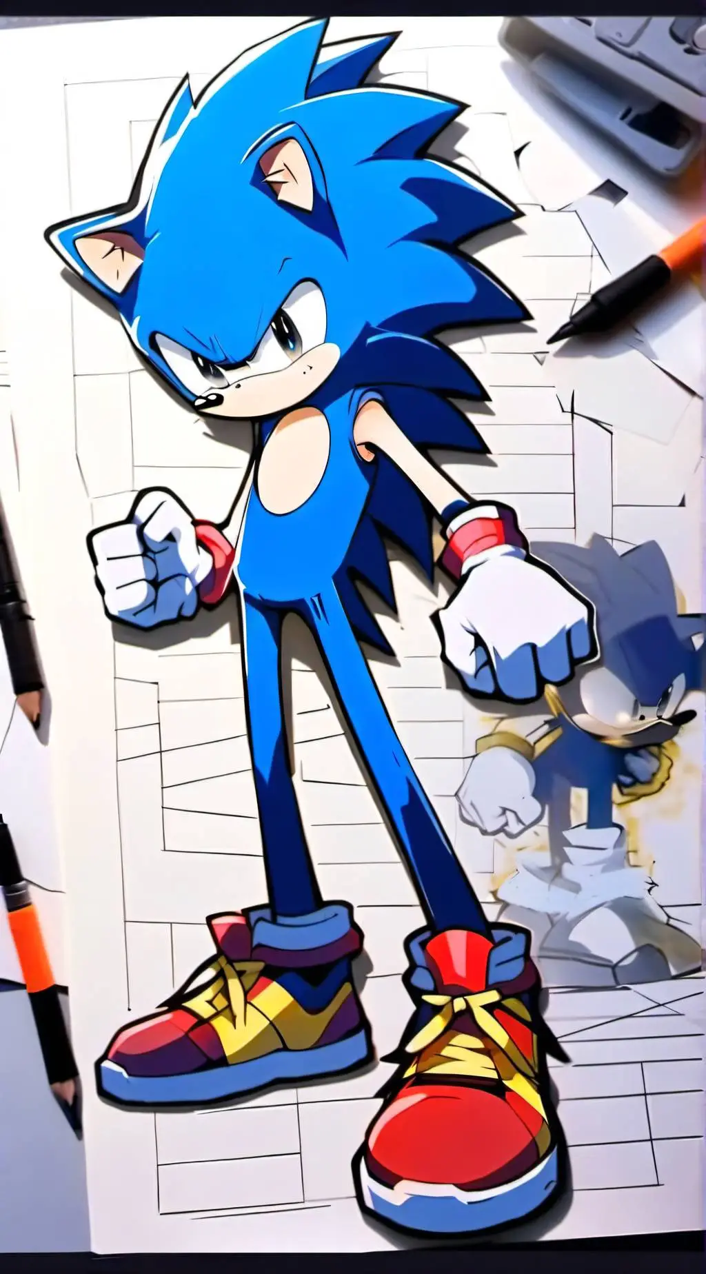 ai character: Sonic the Hedgehog background