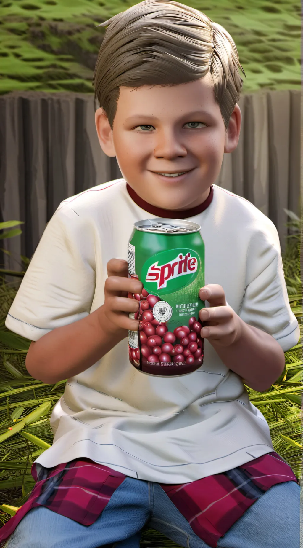 ai character: sprite cranberry background