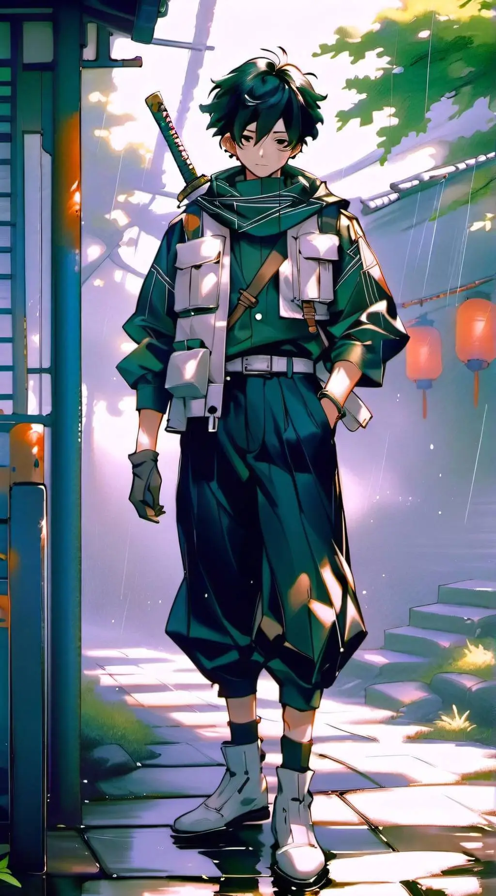 ai character: Mha no quirks background