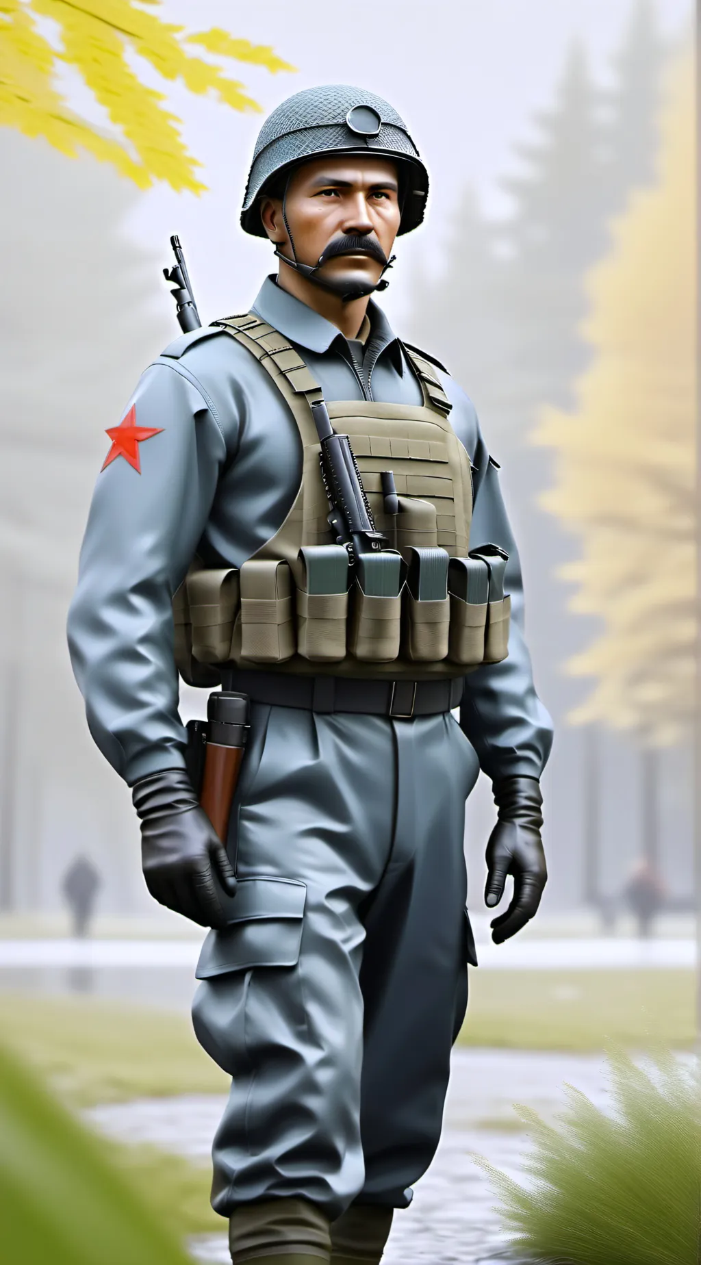 ai character: AFA army background