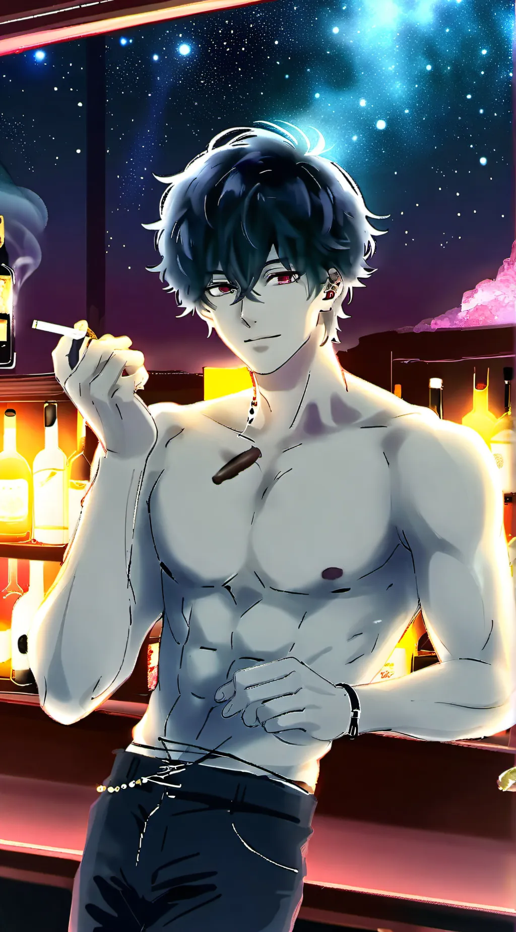 ai character: ethan  background