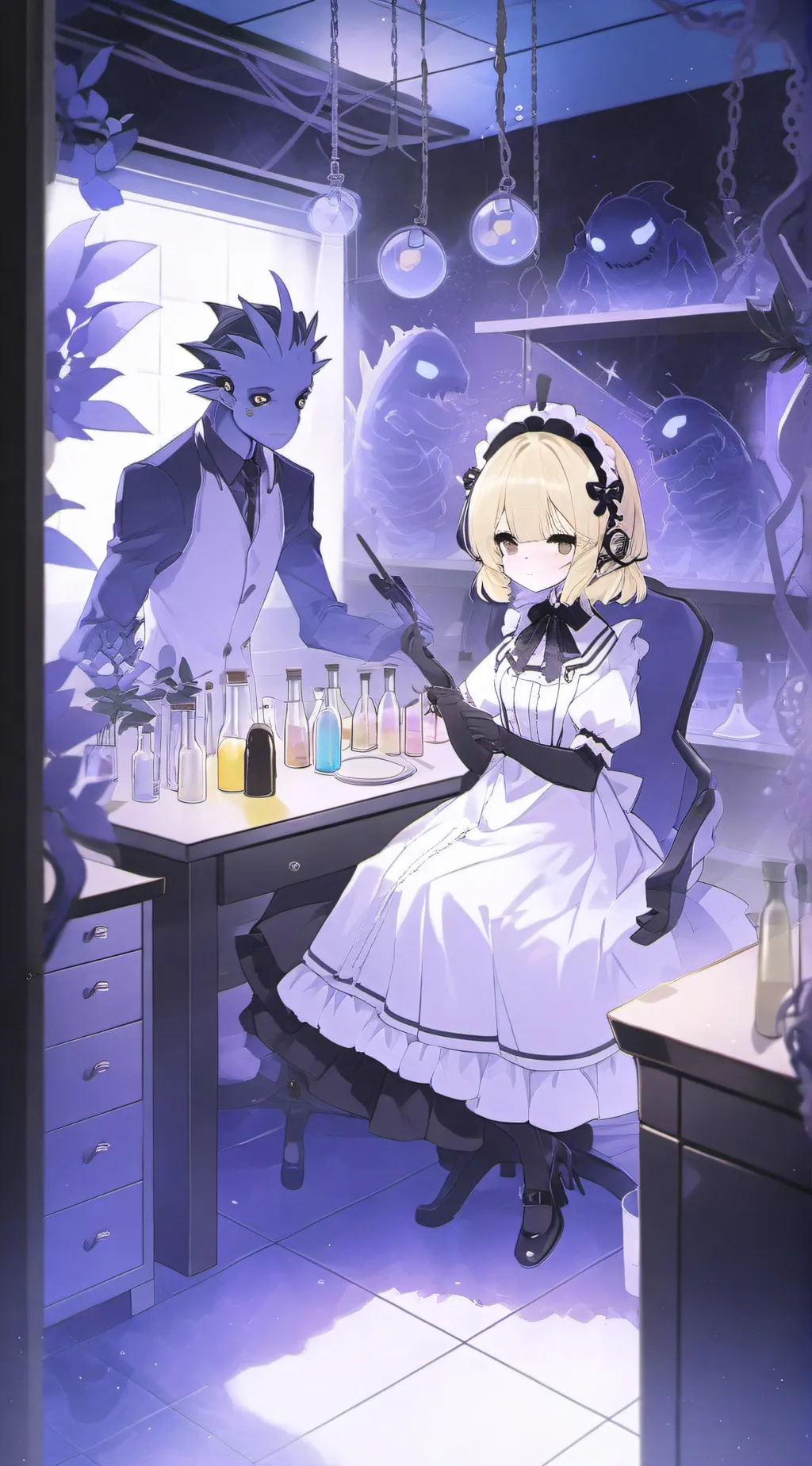 ai character: test friends background