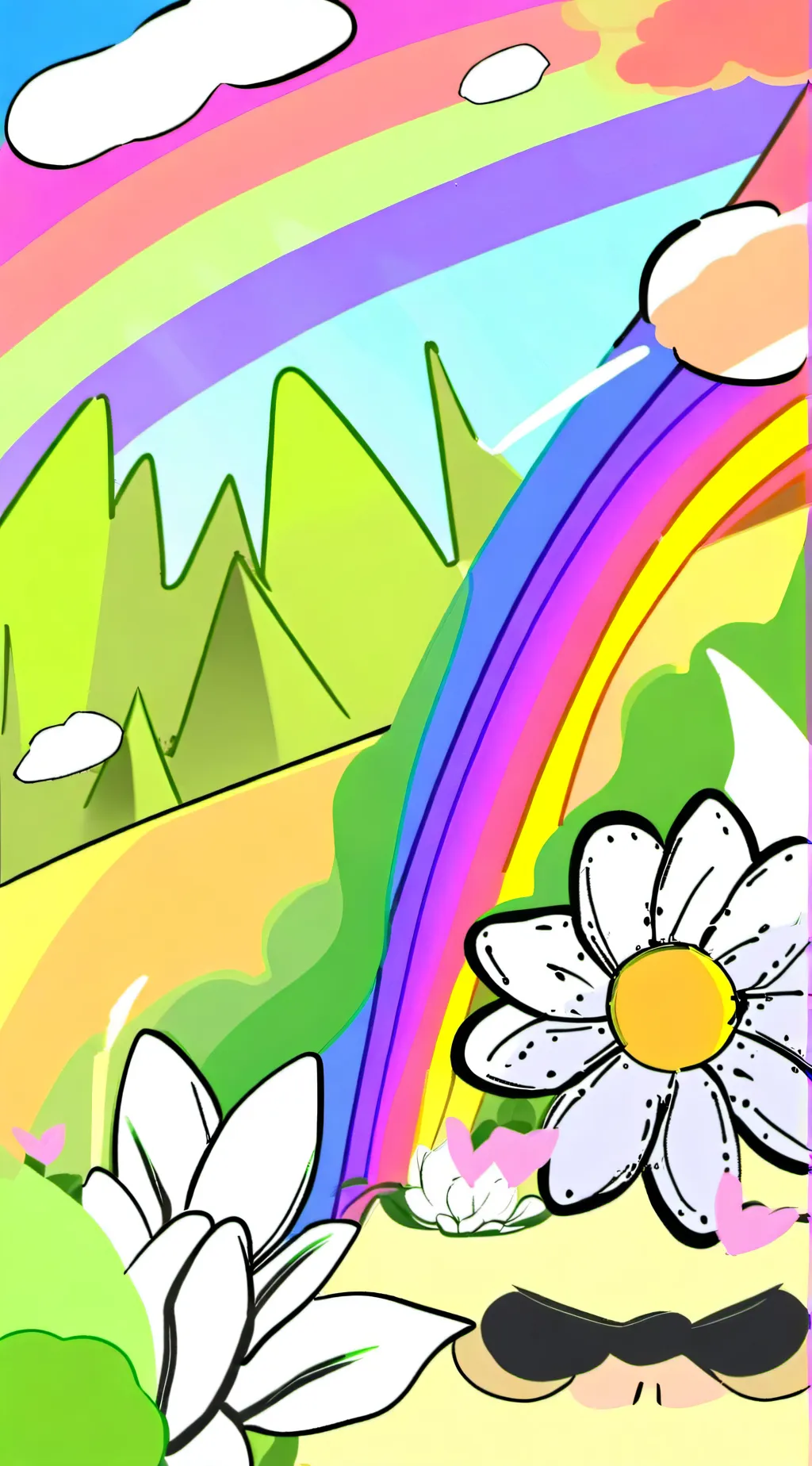 ai character: Dandy world background