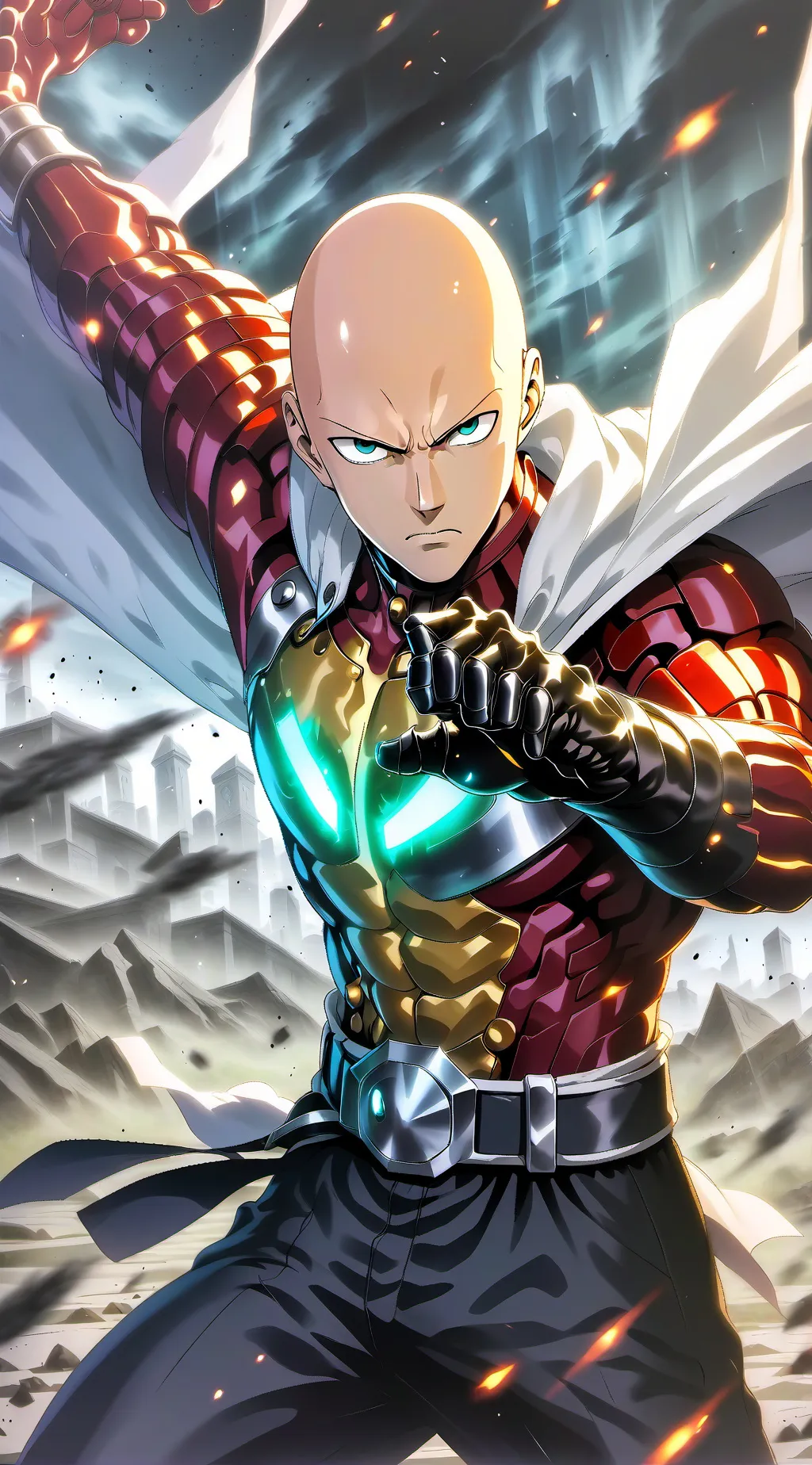ai character: One punch man background