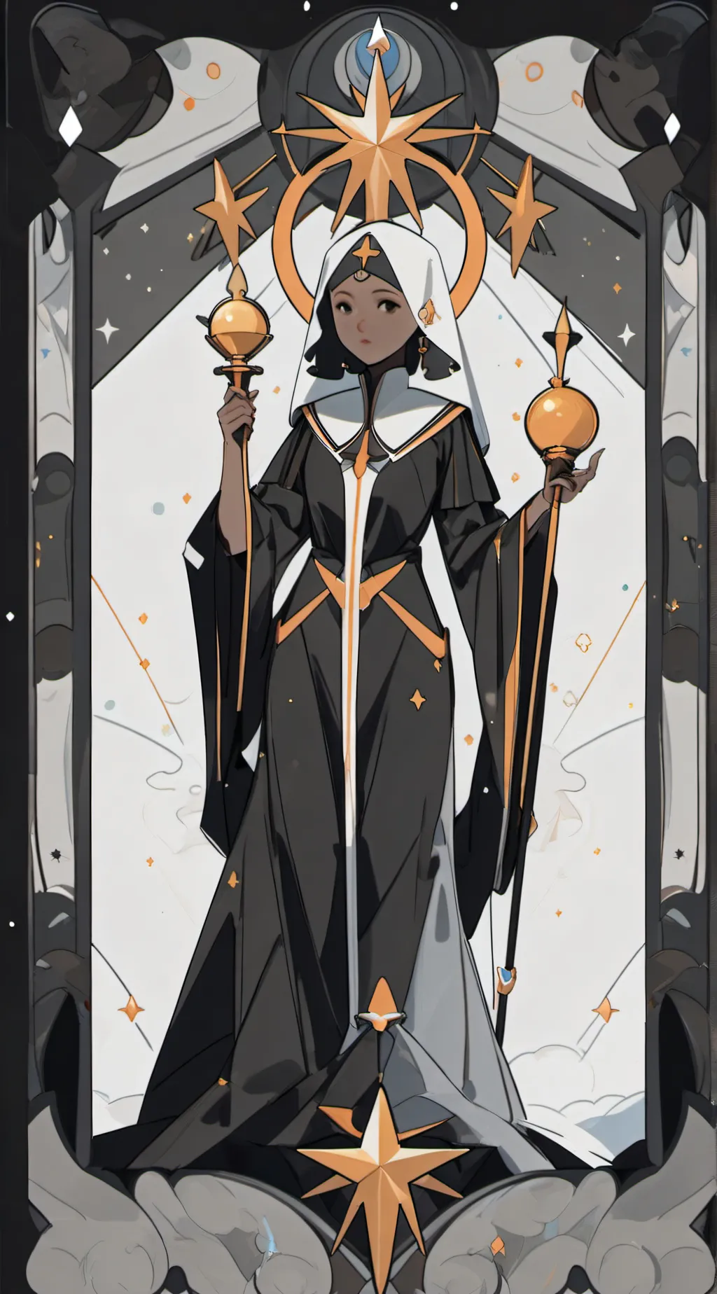 ai character: Moon background