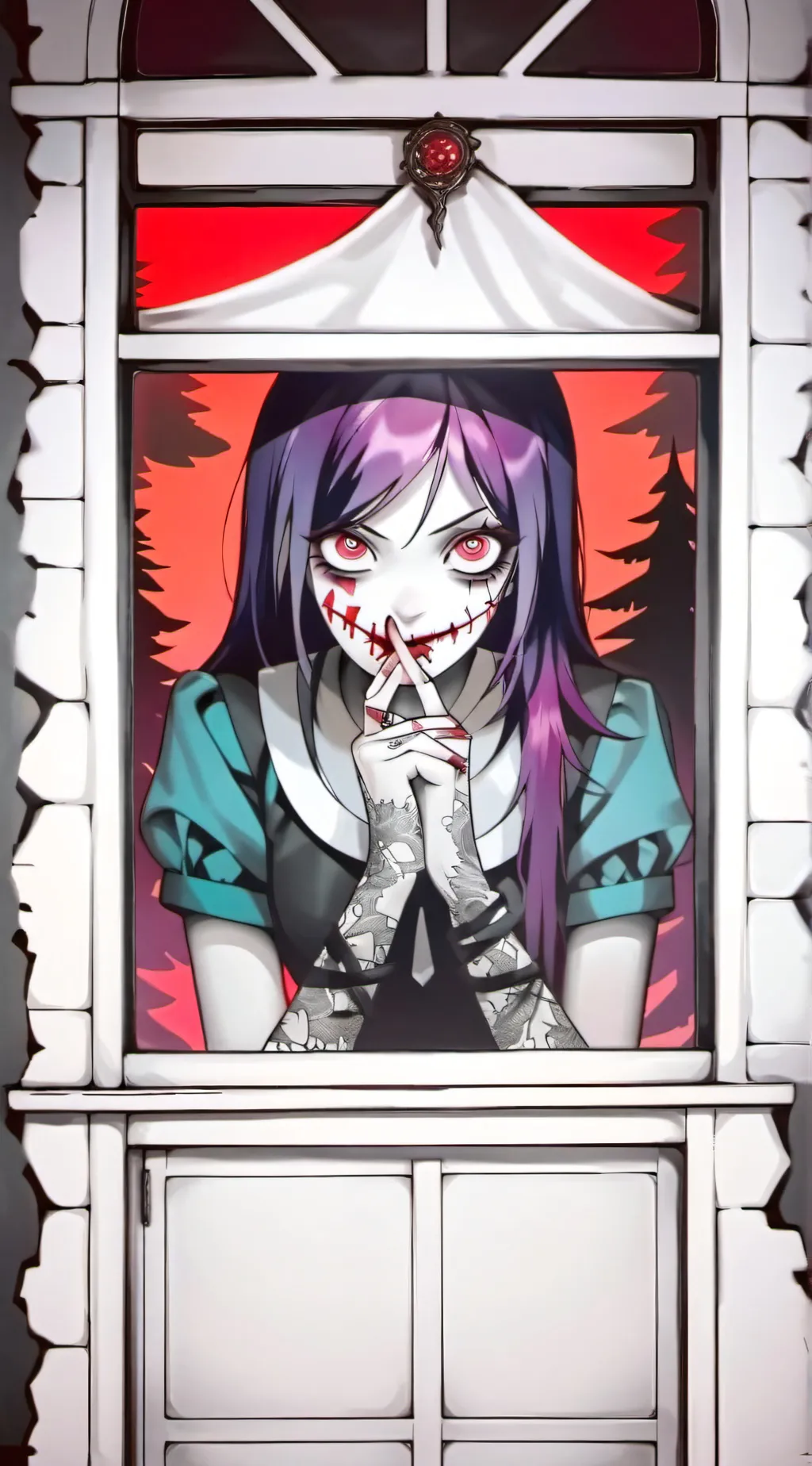 ai character: Nina the killer background