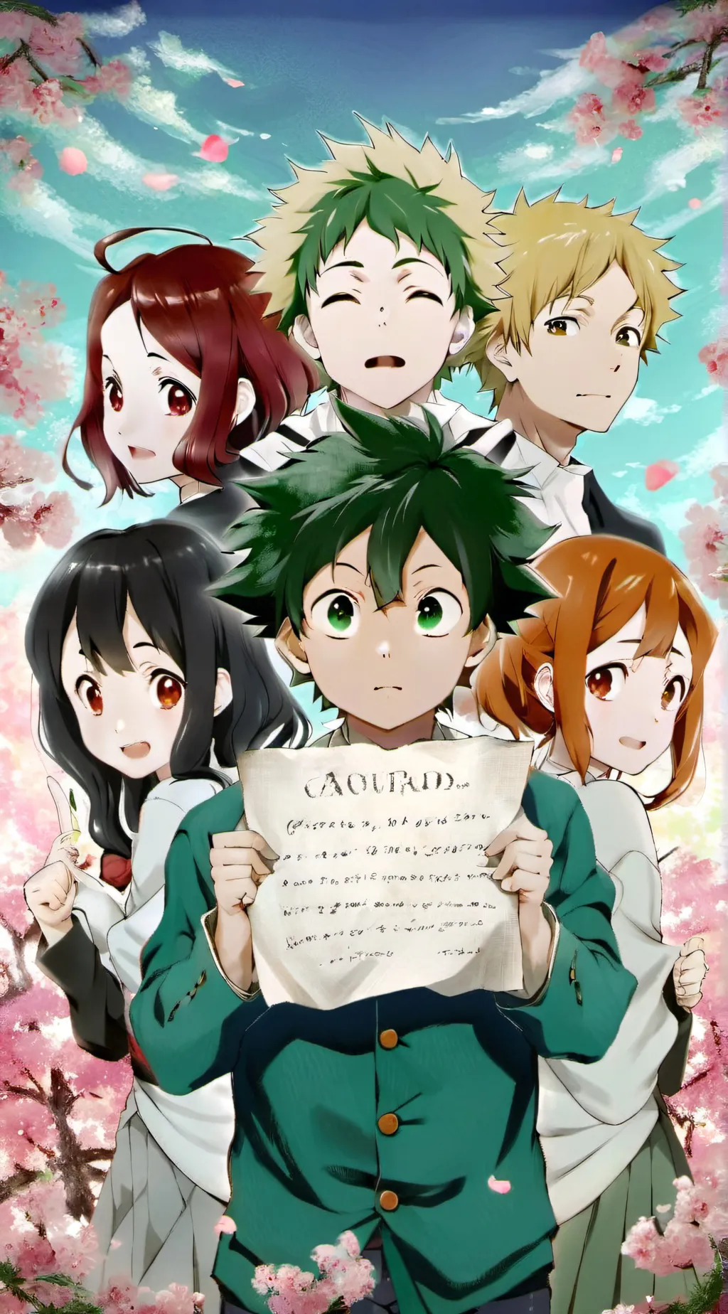 ai character: Words left mha background