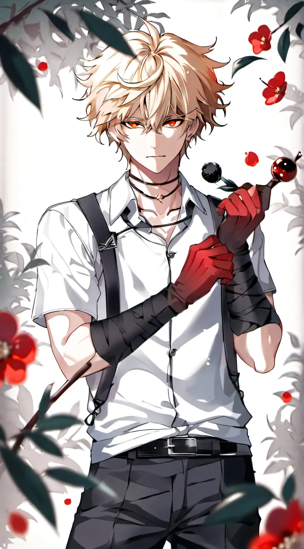 ai character: Mha christmas  background