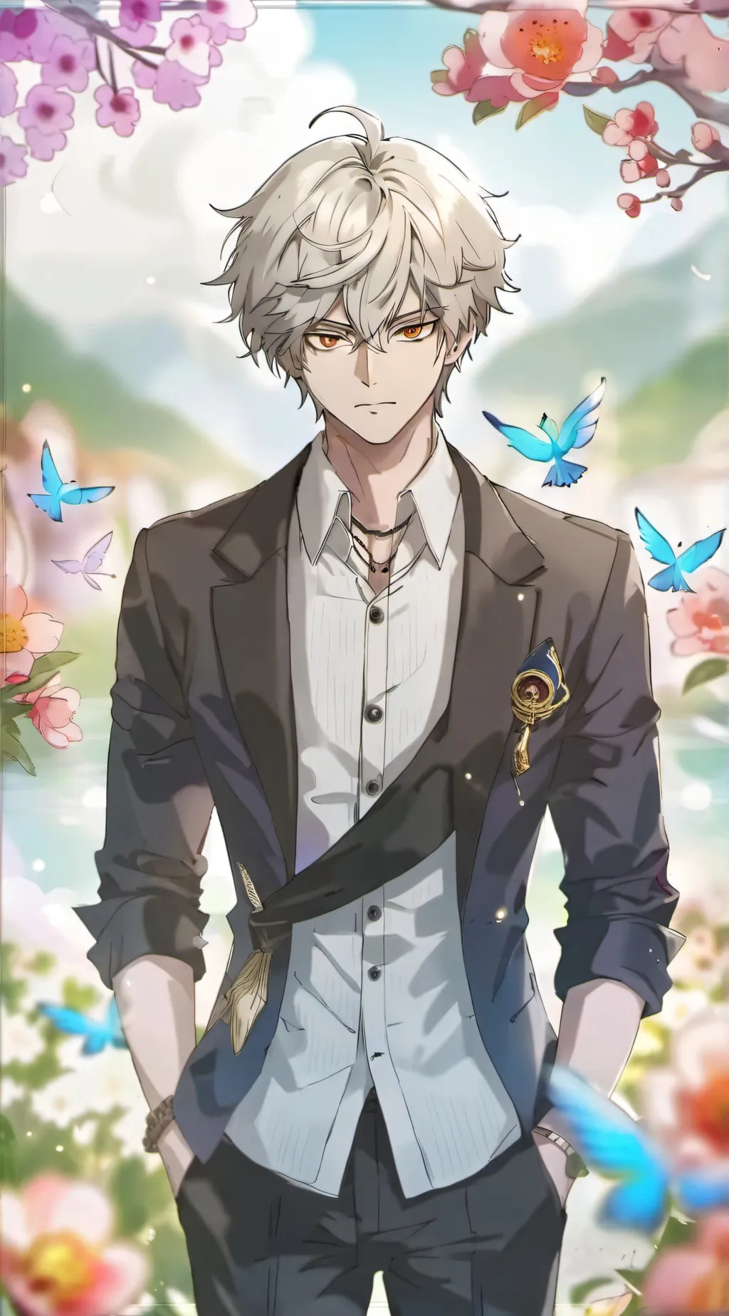 ai character: Jayson  background