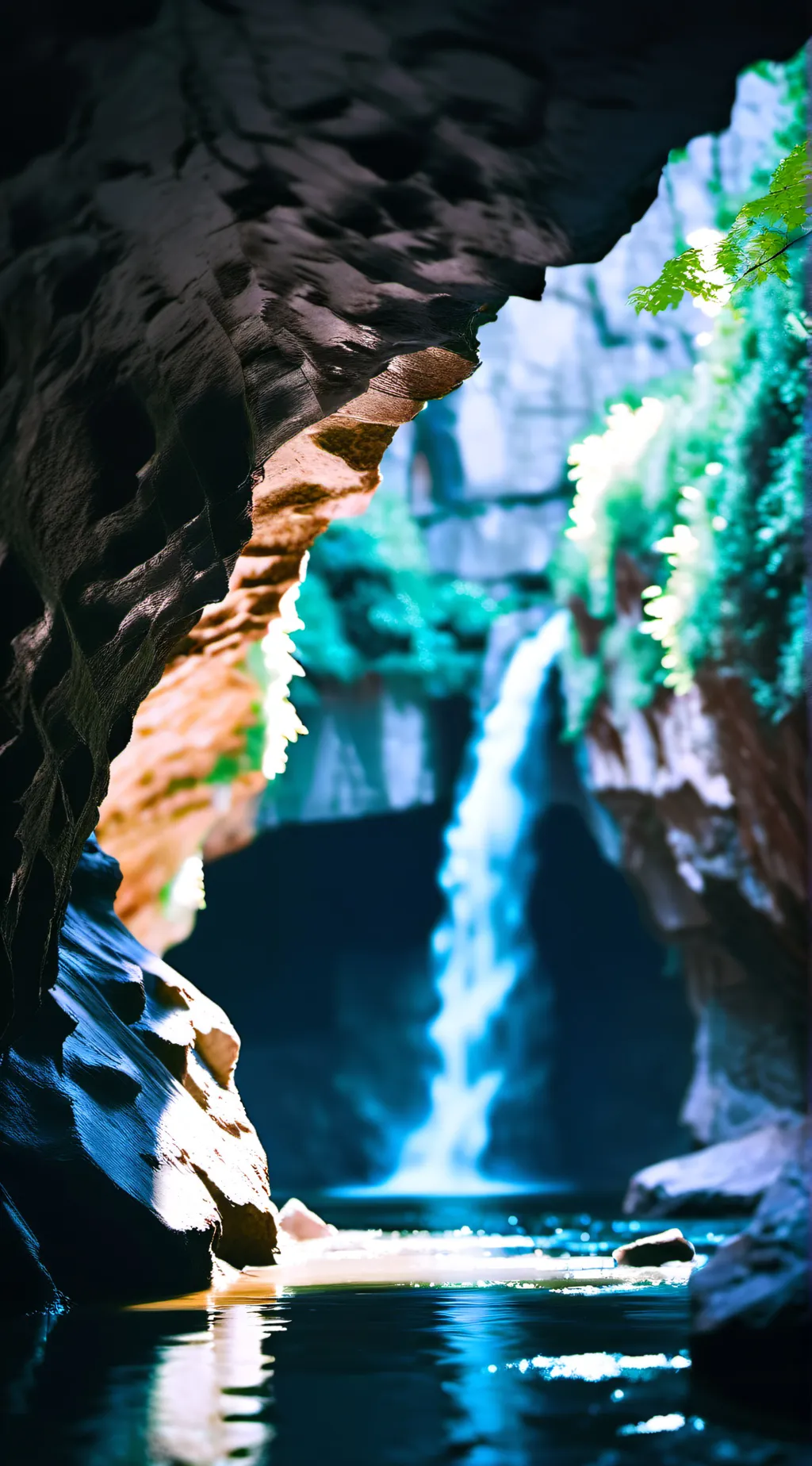 ai character: the cave background