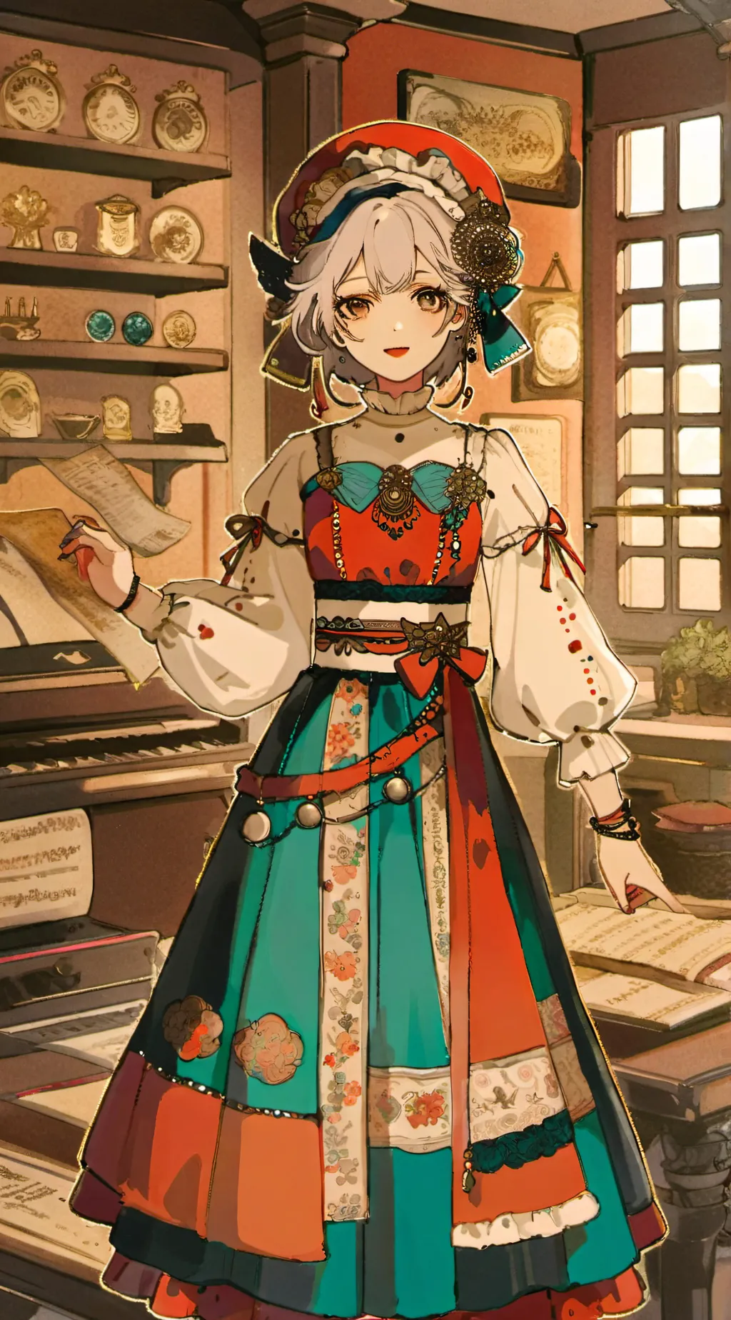 ai character: 𝚒𝚟𝚢 background