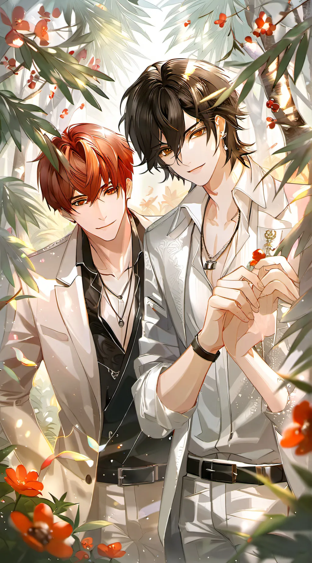 ai character: Caleb and James background