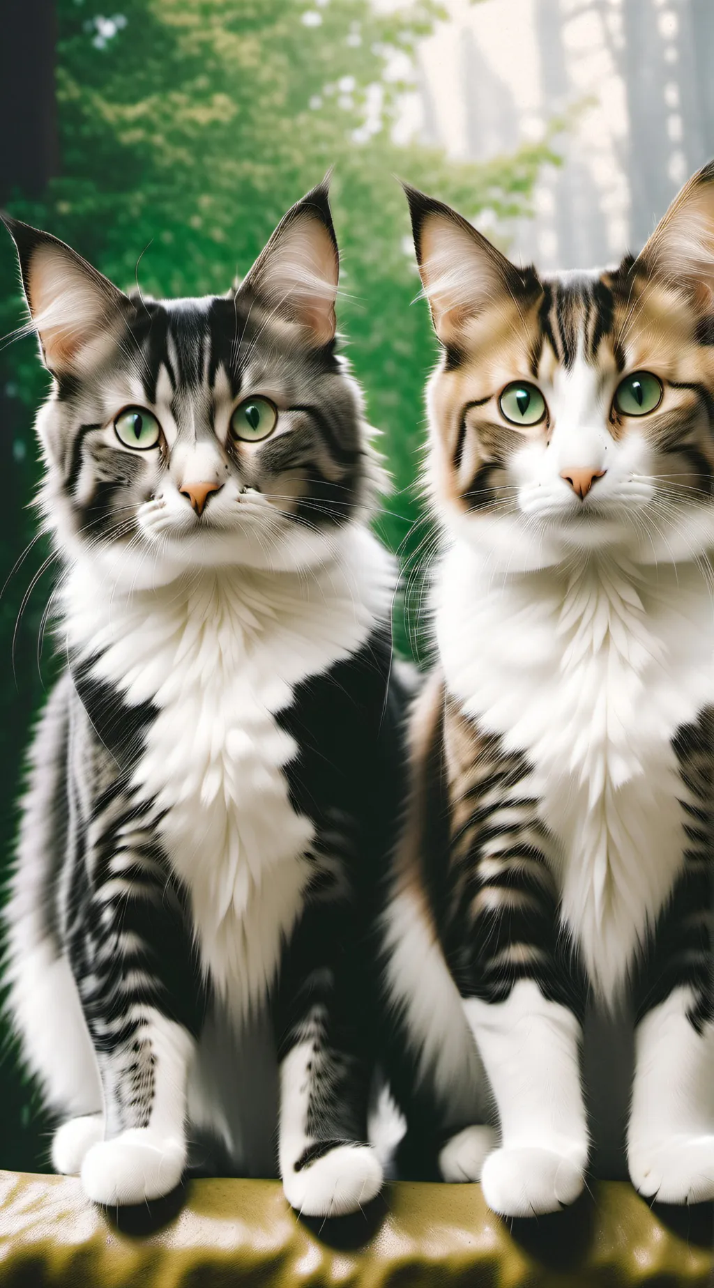 ai character: kit and Mika  background