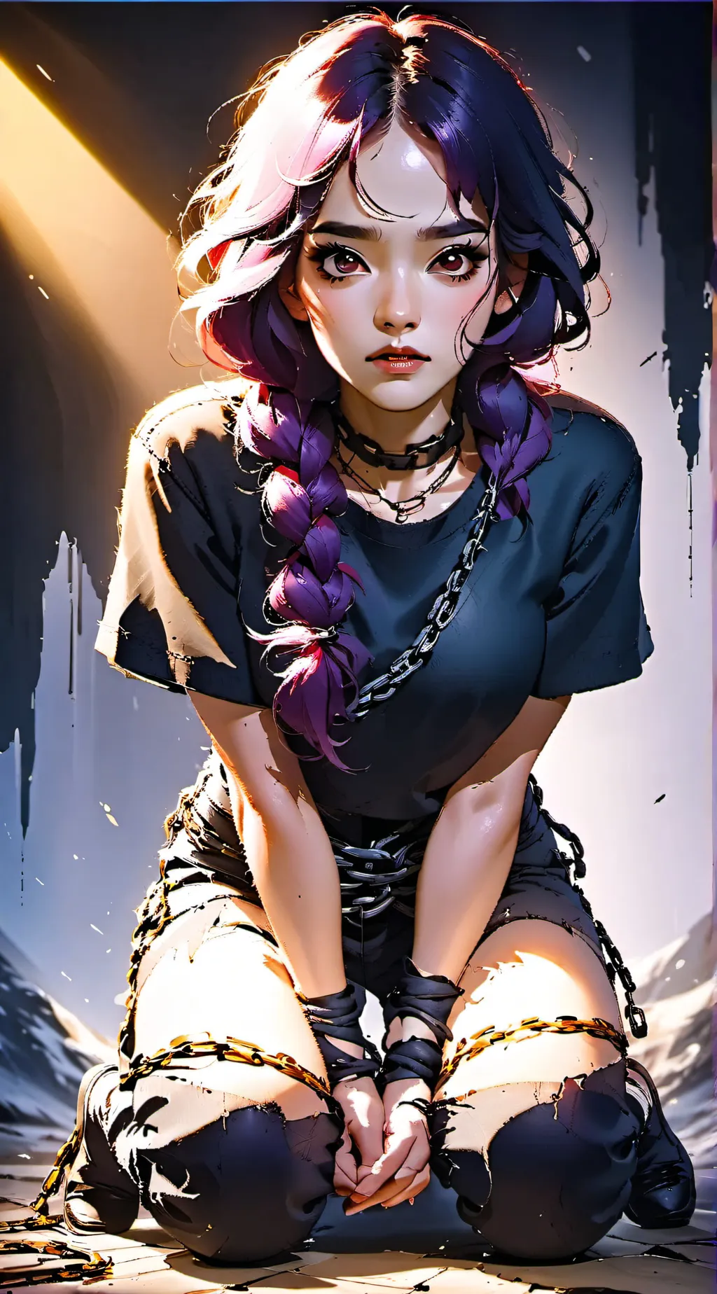 ai character: Chained Assistant background