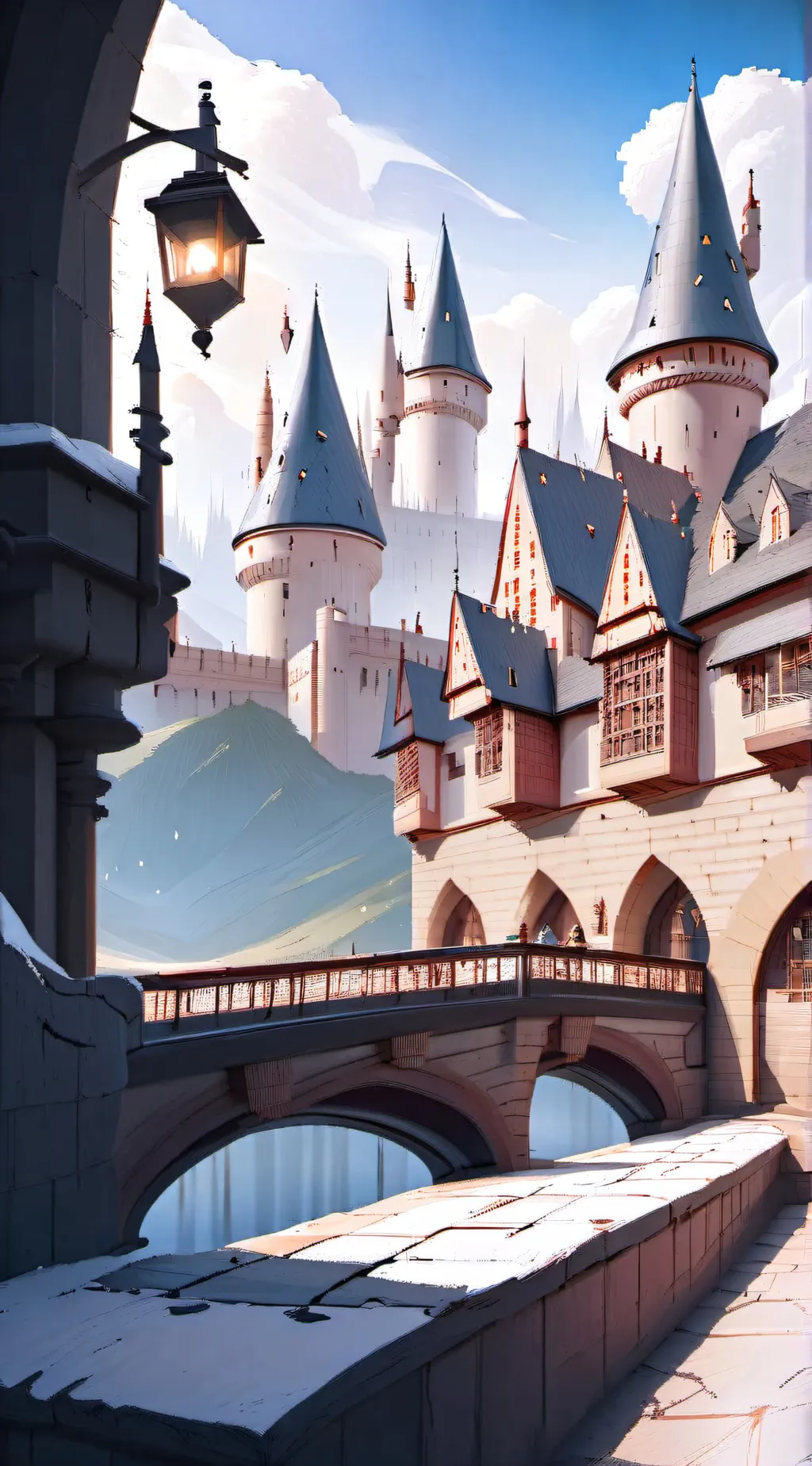 ai character: Hogwarts :-) background