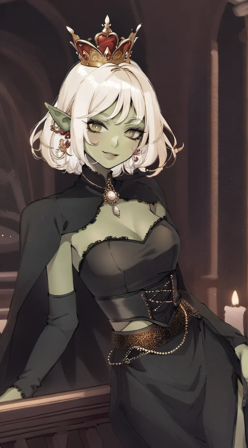 ai character: Queen Leila  background