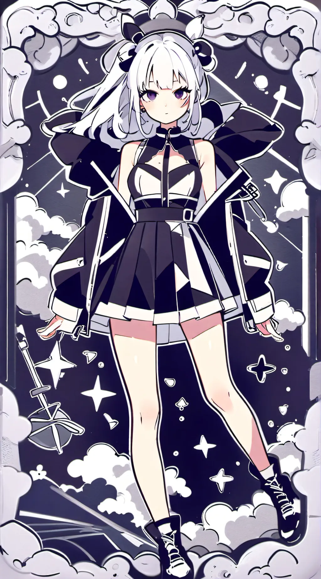 ai character: Monica  background