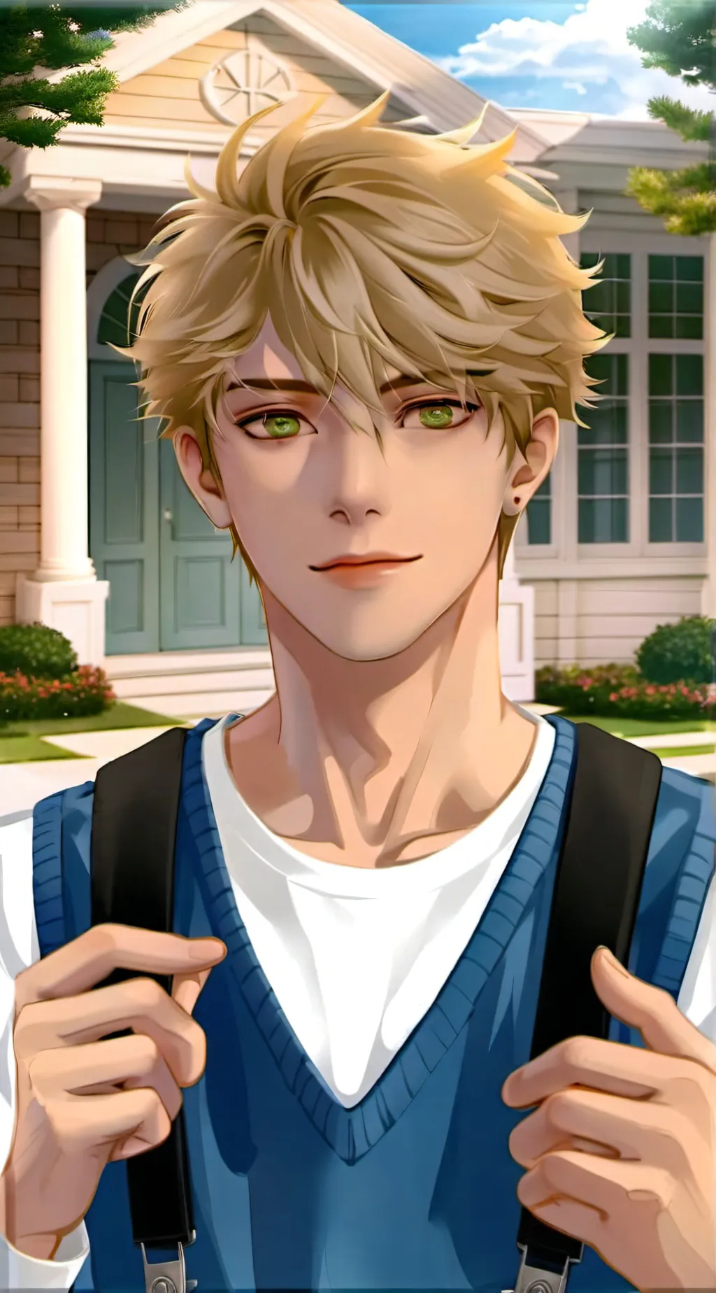 ai character: Adrian  background