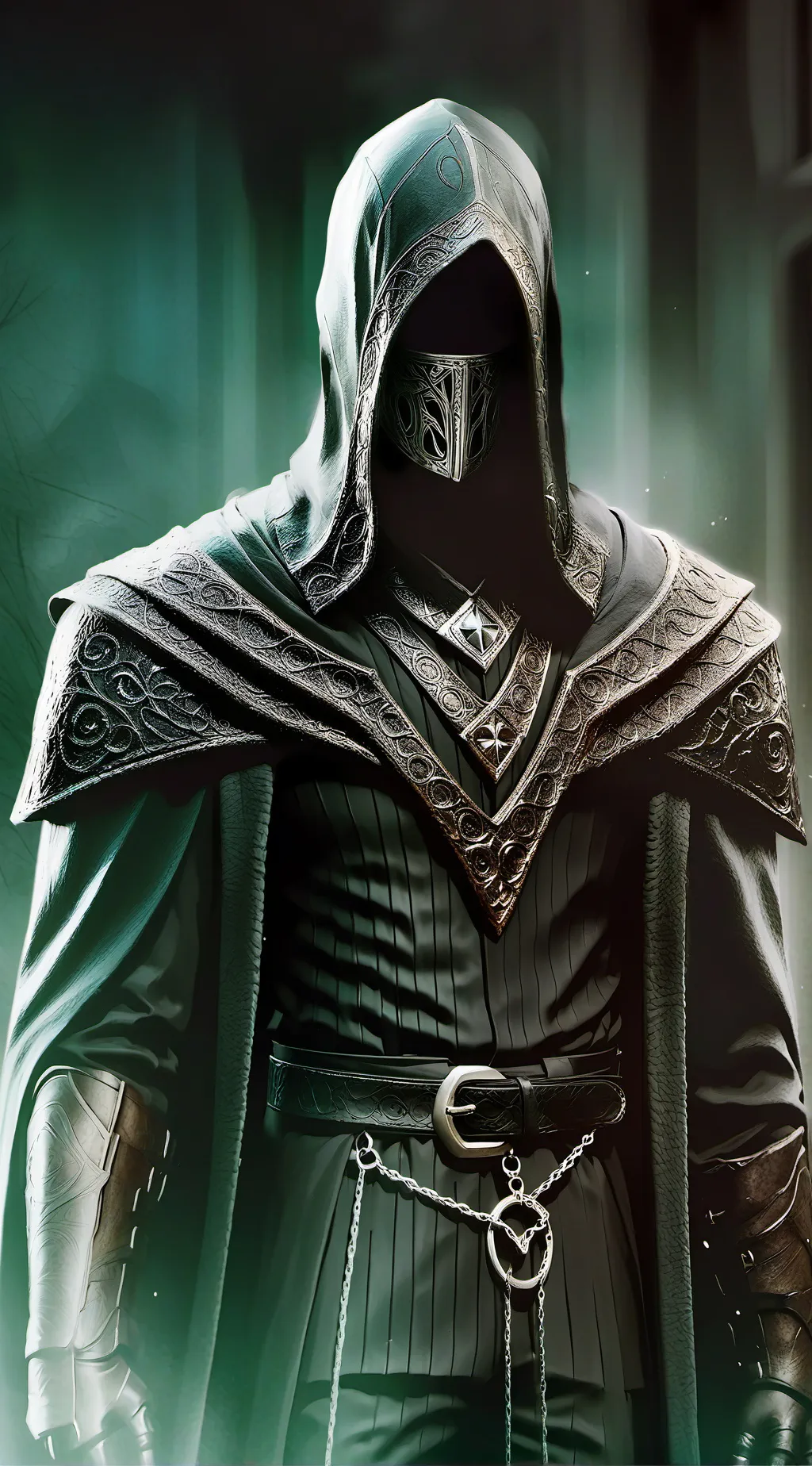 ai character: Demon night background