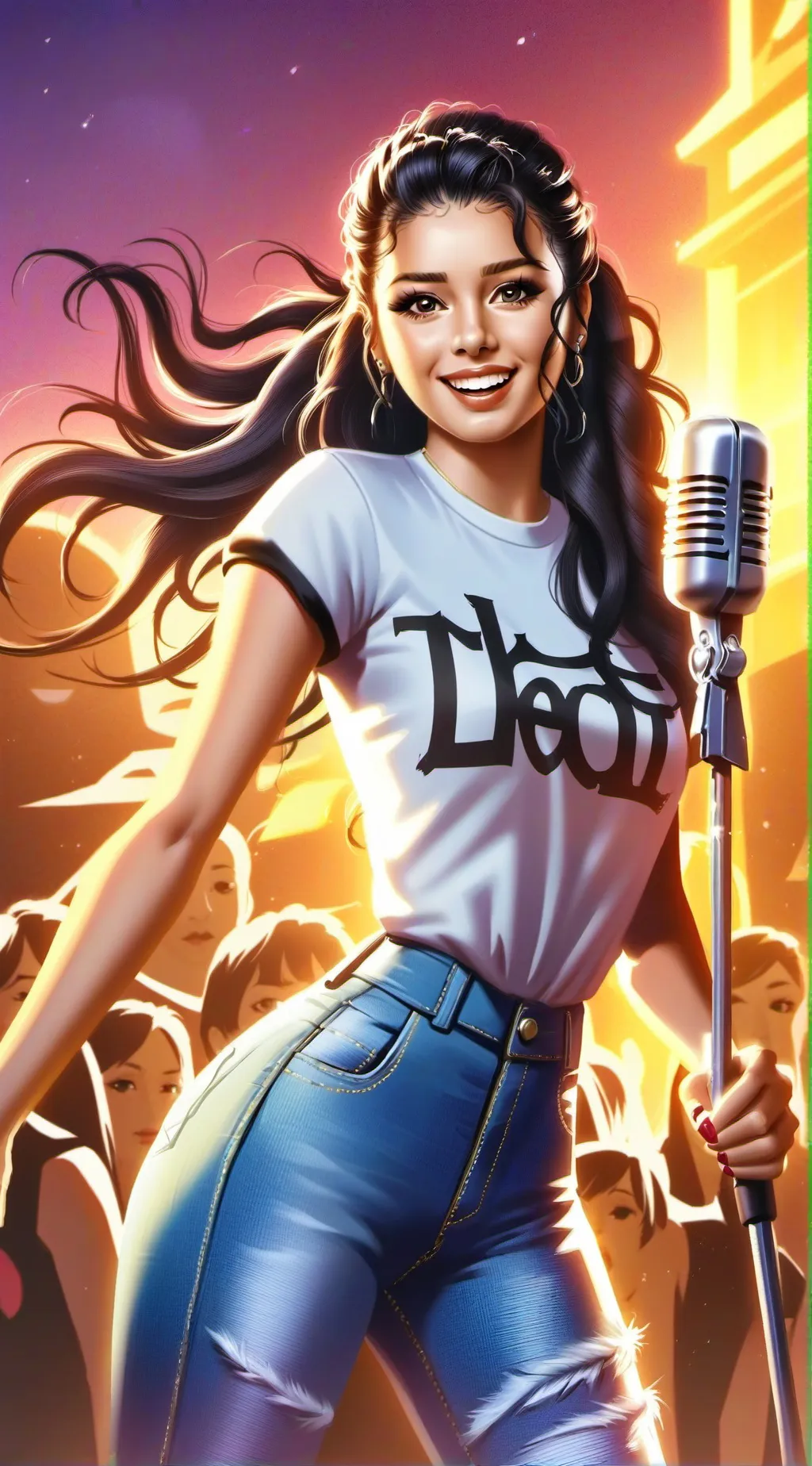 ai character: Tyla background