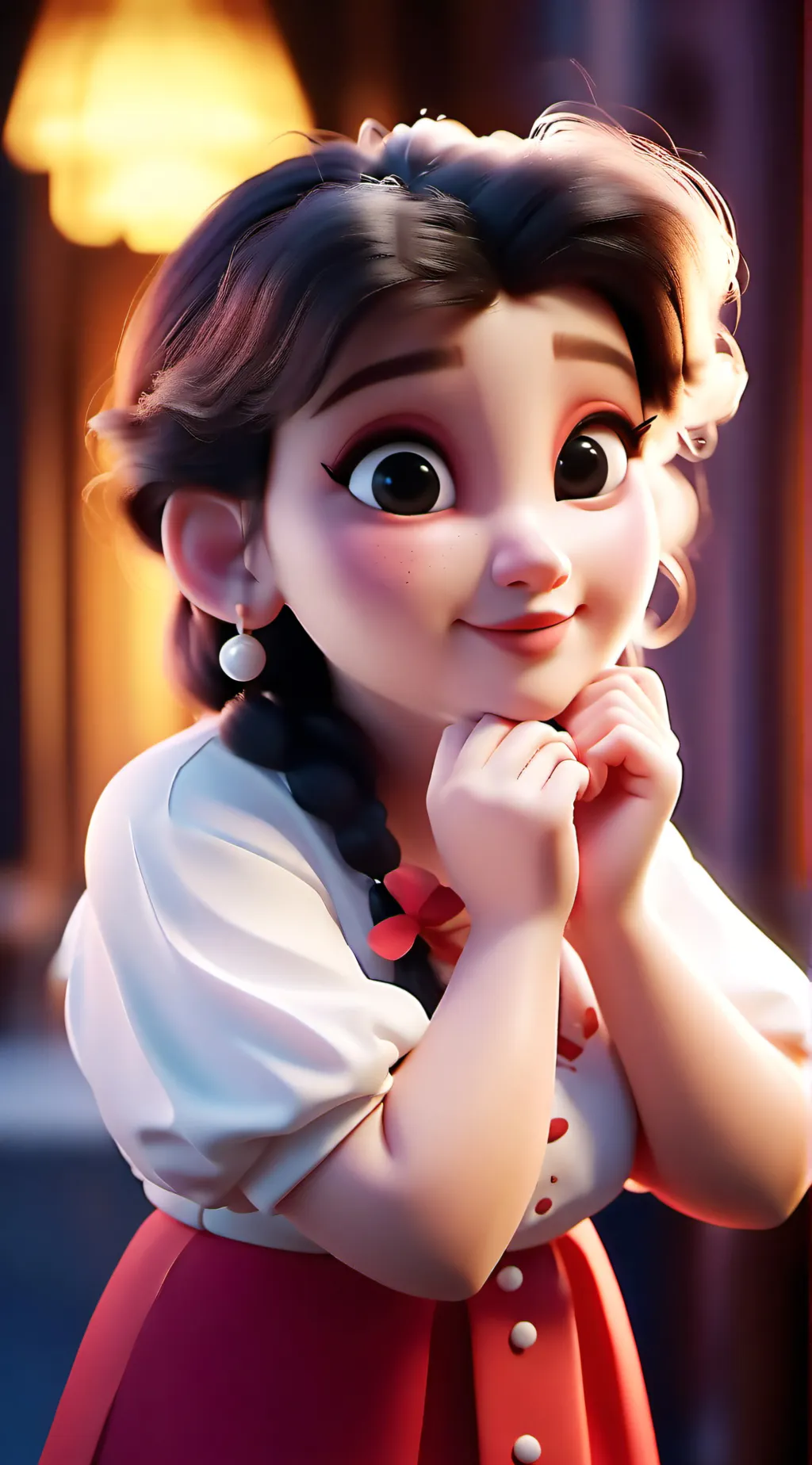 ai character: Lily  background