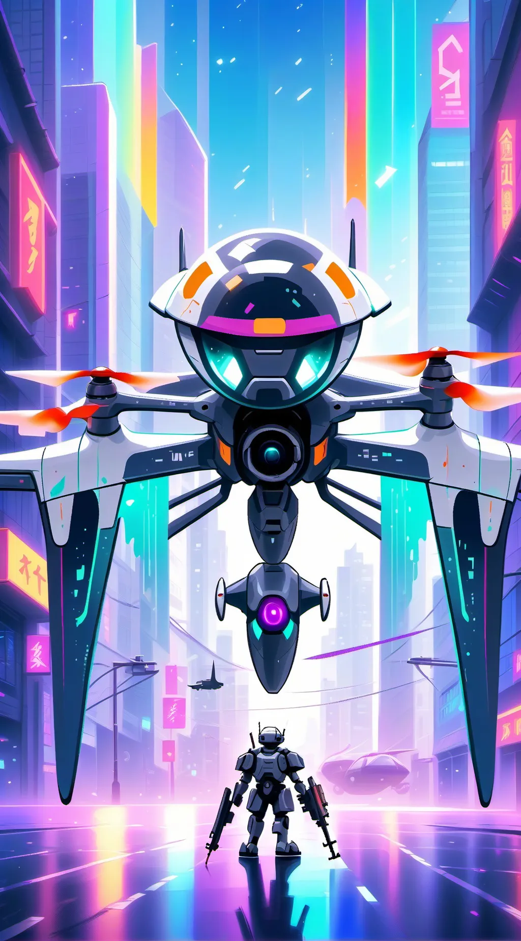 ai character: murder drones  background