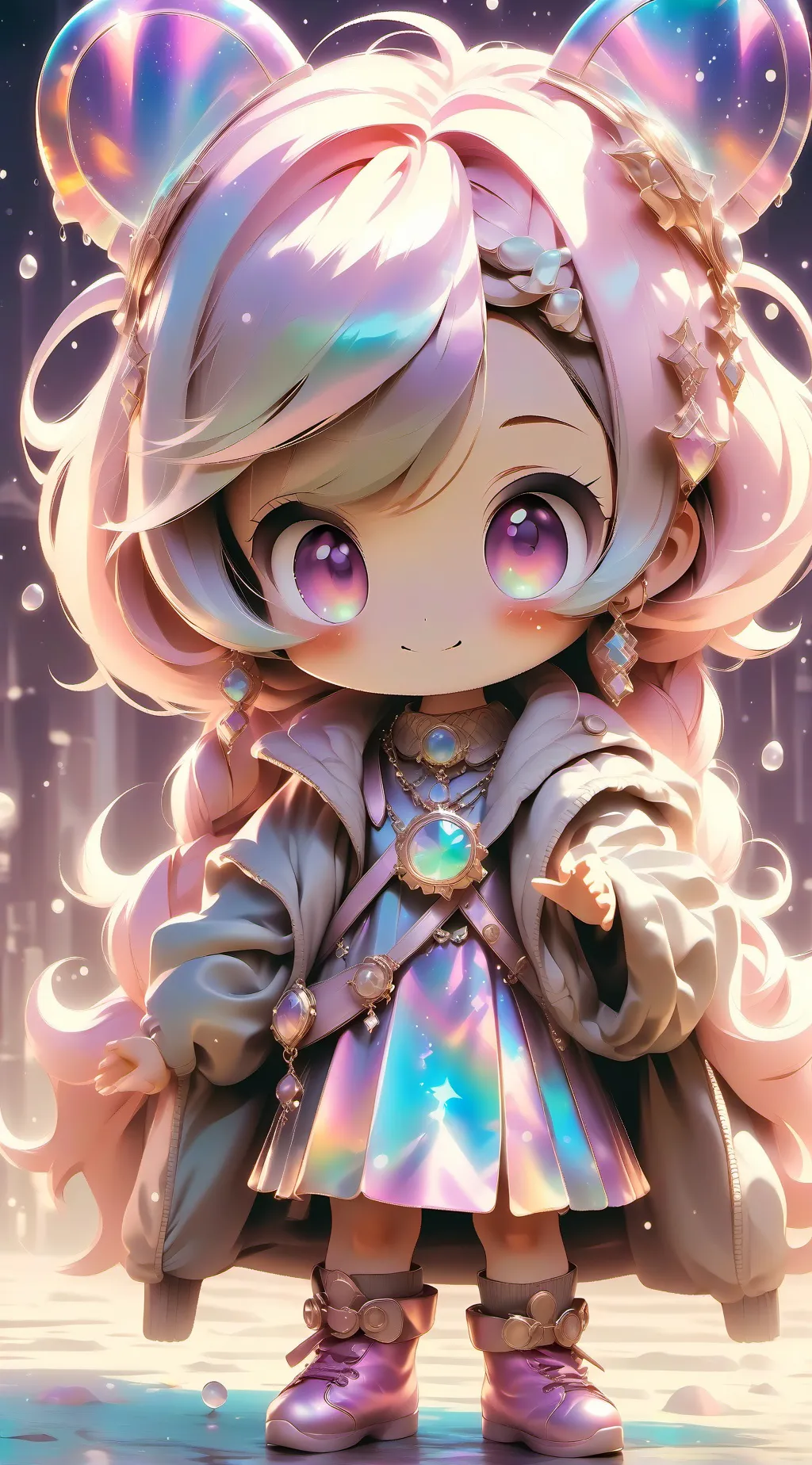 ai character: Lllly🎭🌈🌹 background