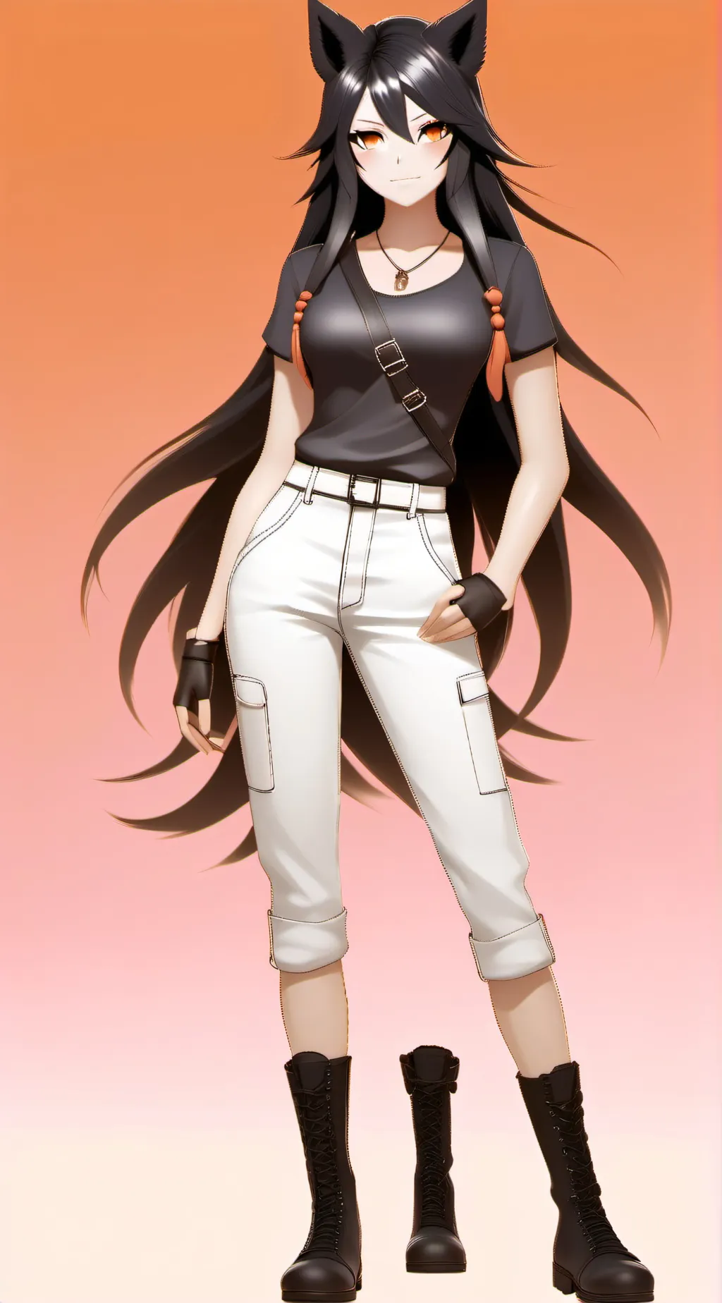 ai character: Miss circle background