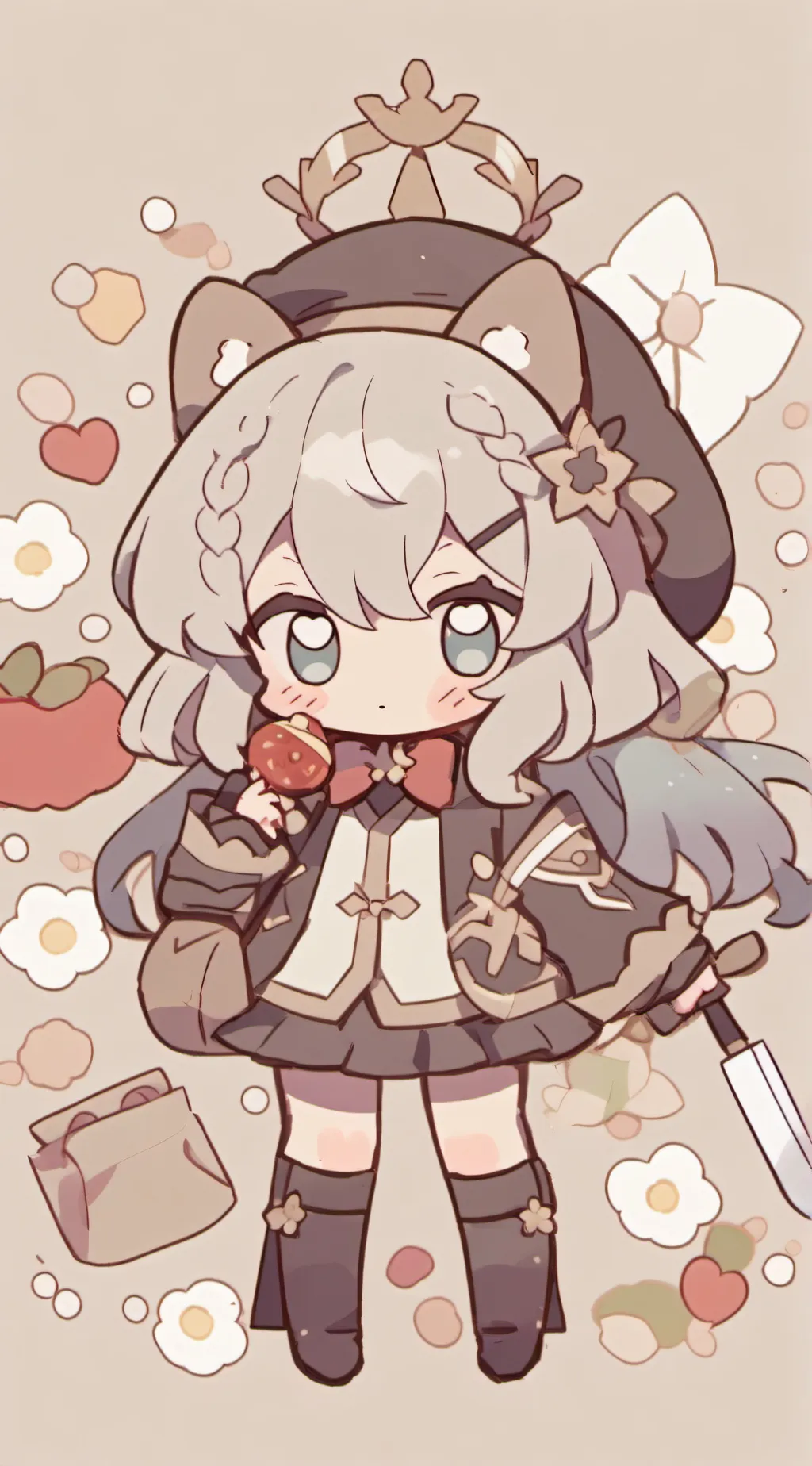 ai character: Cat cute background