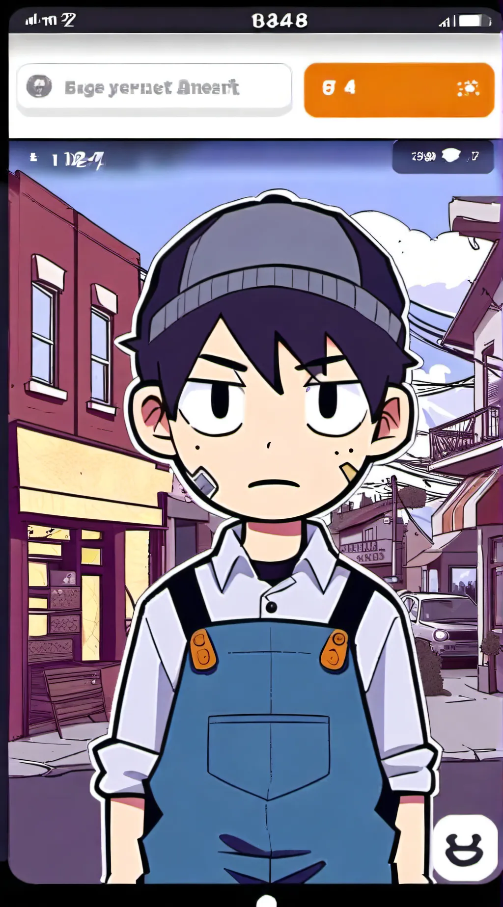 ai character: Firey background