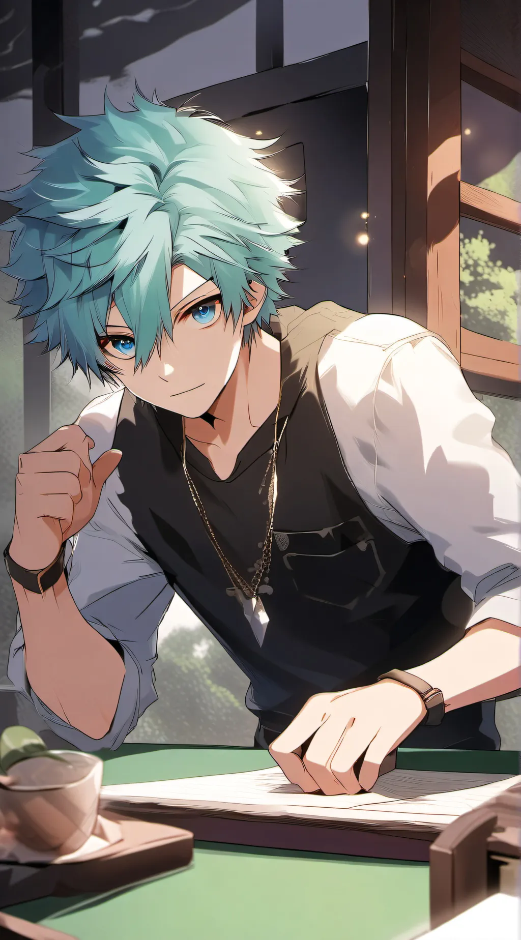 ai character: Mark background