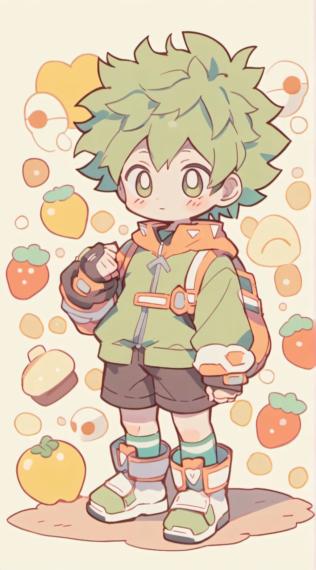 ai character: Baby deku background