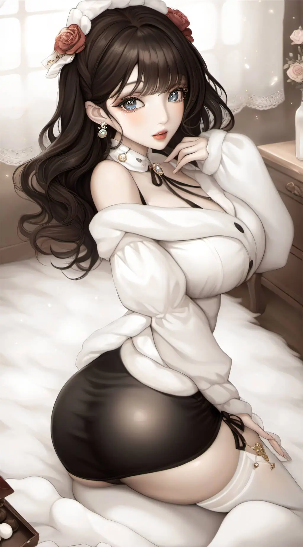 ai character: cute pick me girl background