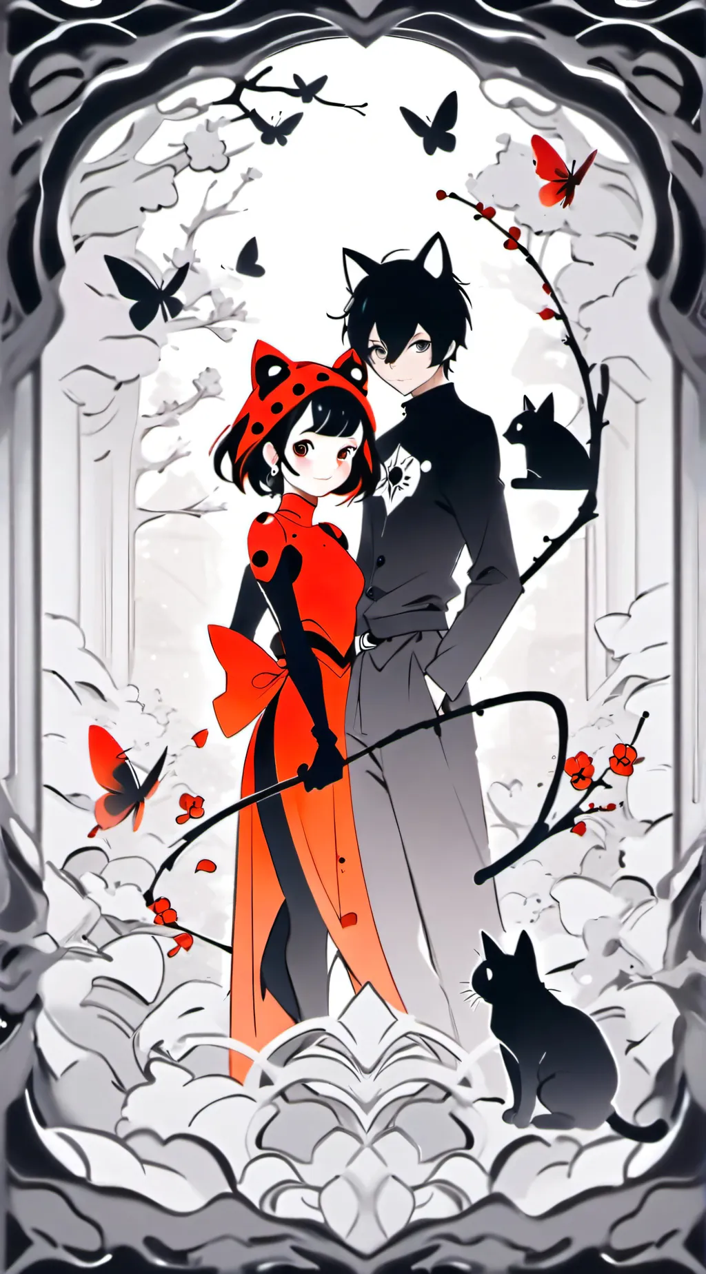 Talkie AI - Chat with ladybug and cat