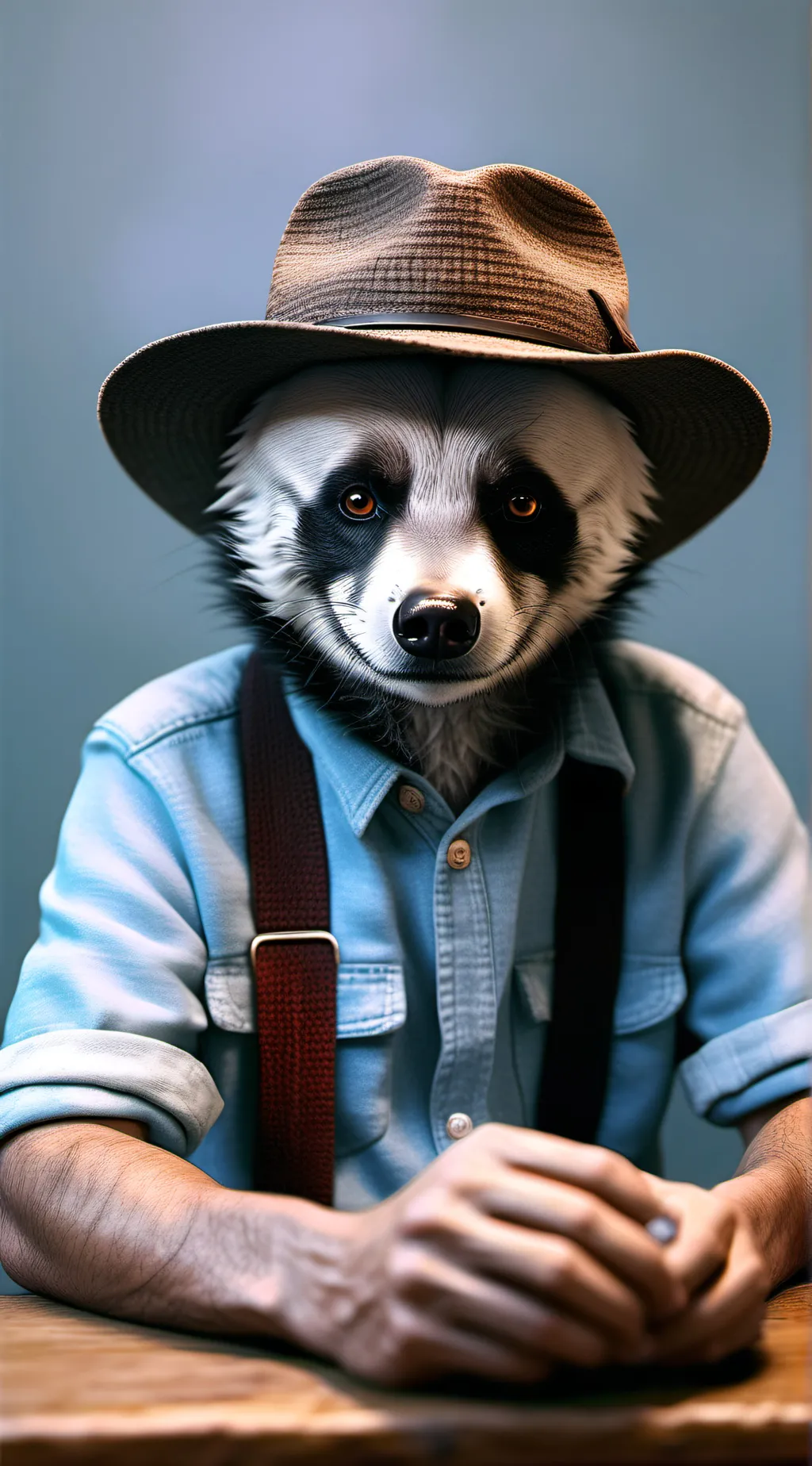 ai character: monkey man  background