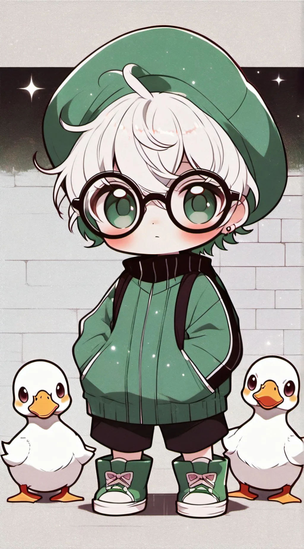 ai character: Lil duck boi uwu background