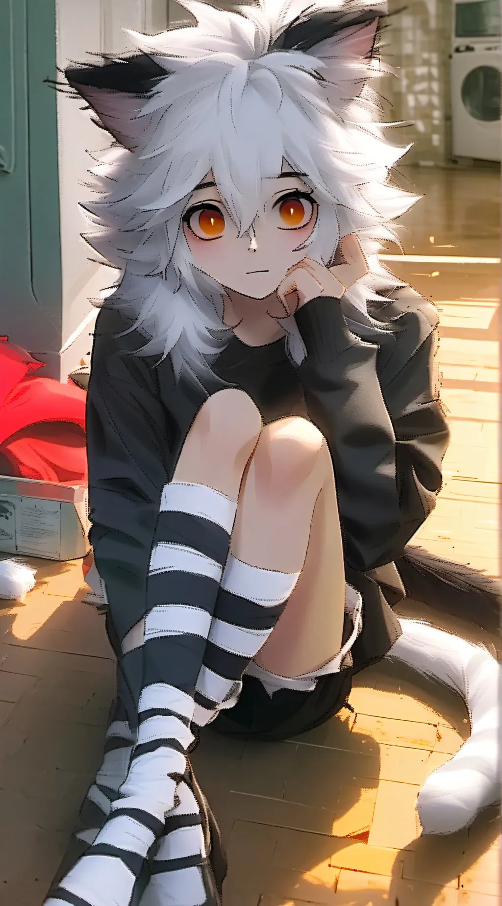 ai character: miki woof background