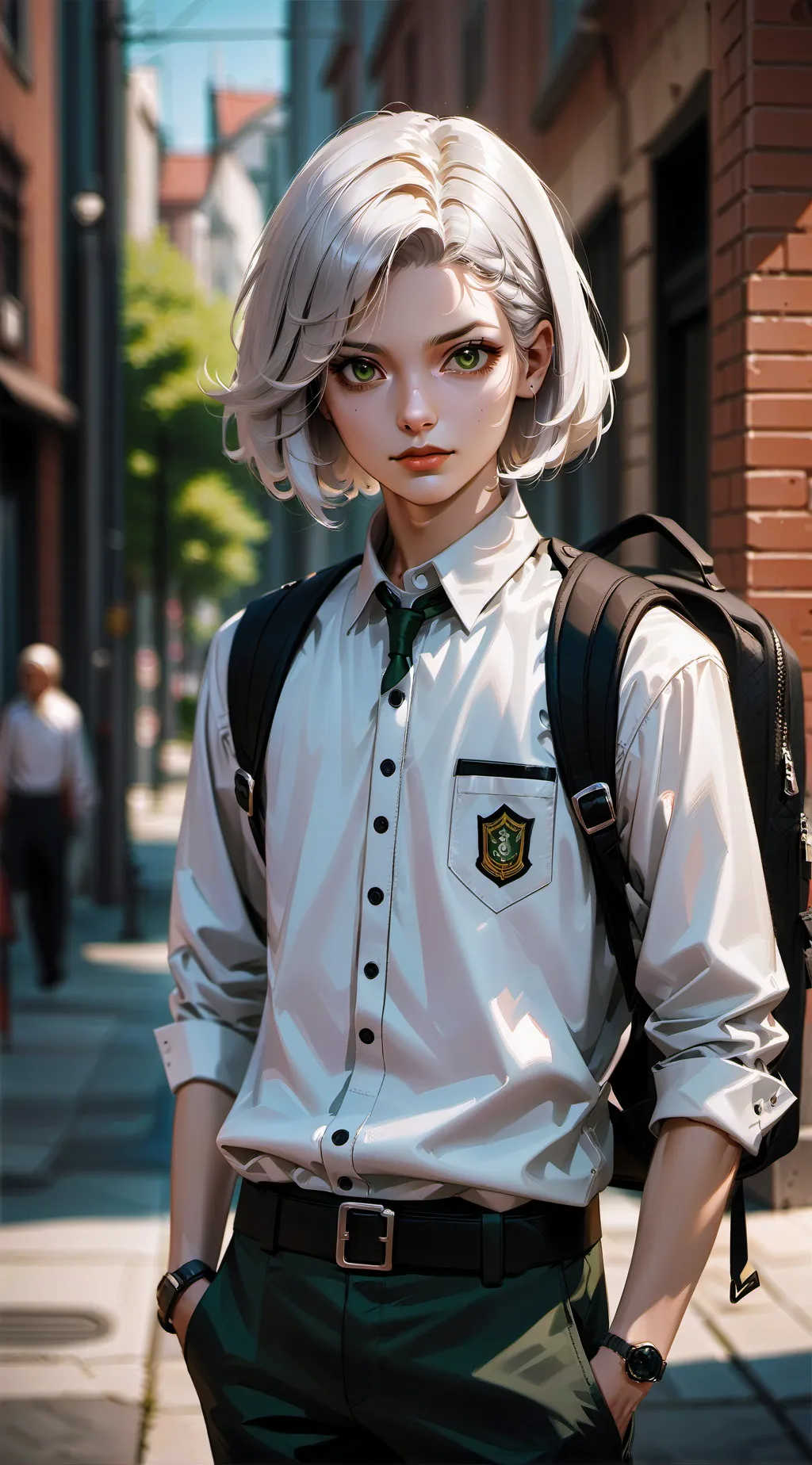 ai character: Captain Olivia Fox background