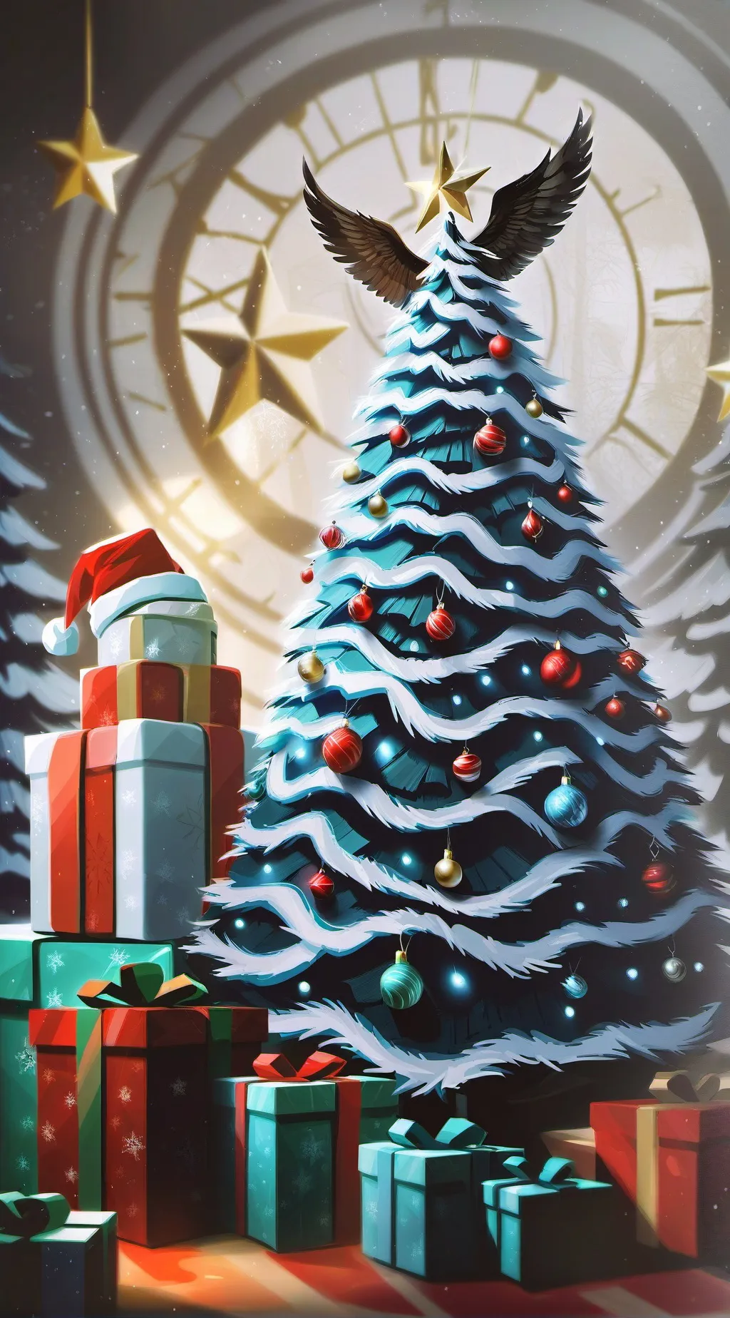 ai character: Scp Christmas  background