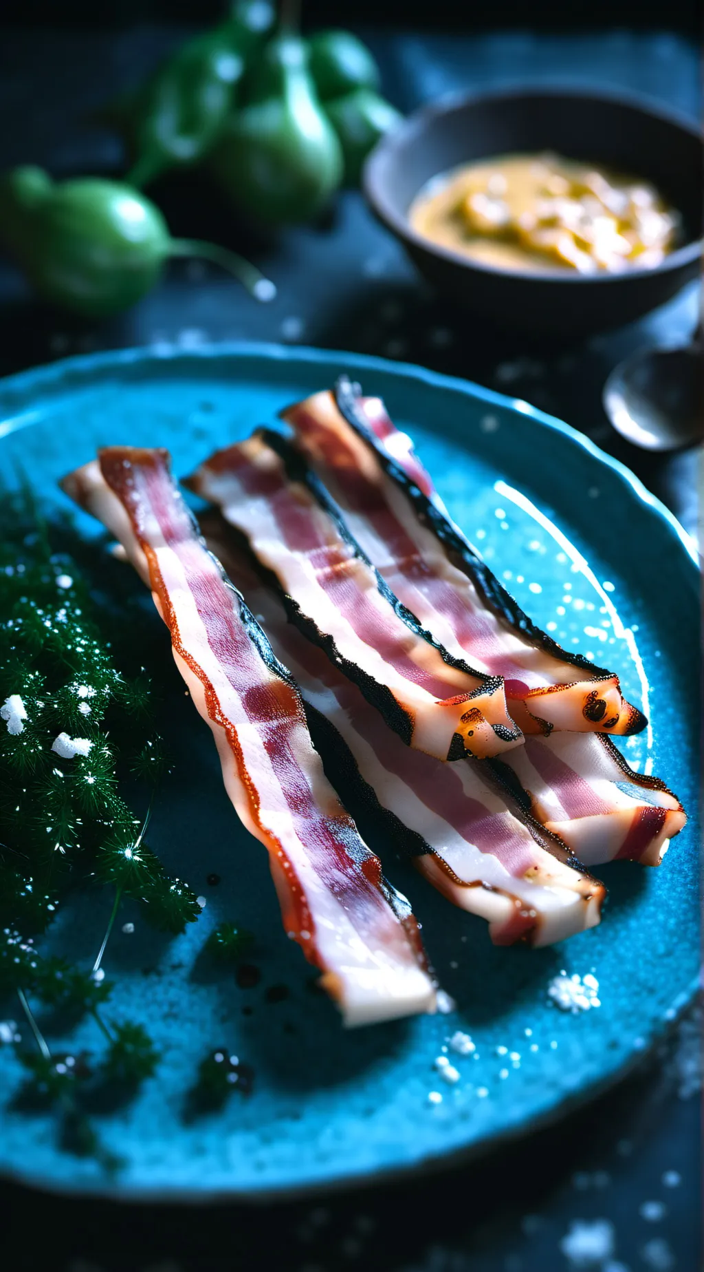 ai character: Bacon background