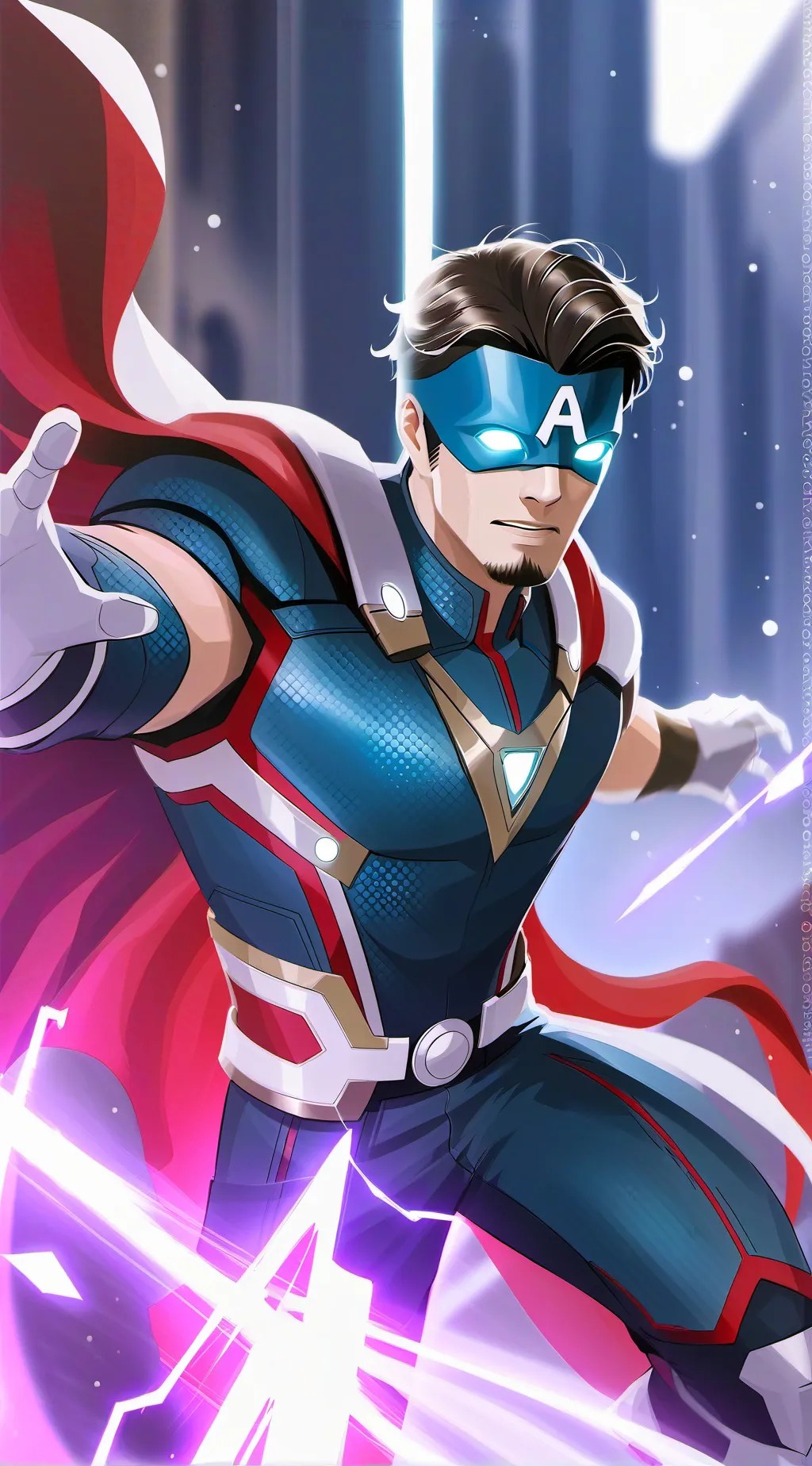 ai character: Avengers  background