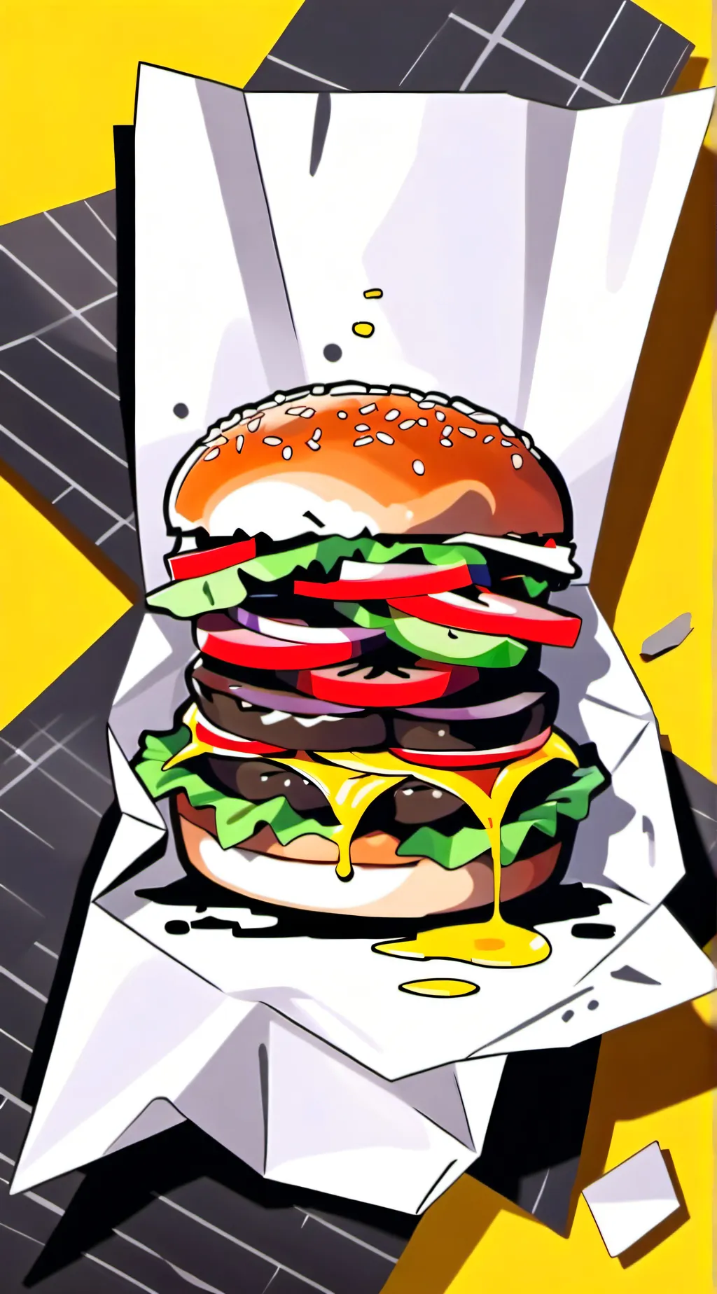 ai character: UBER eats guy background