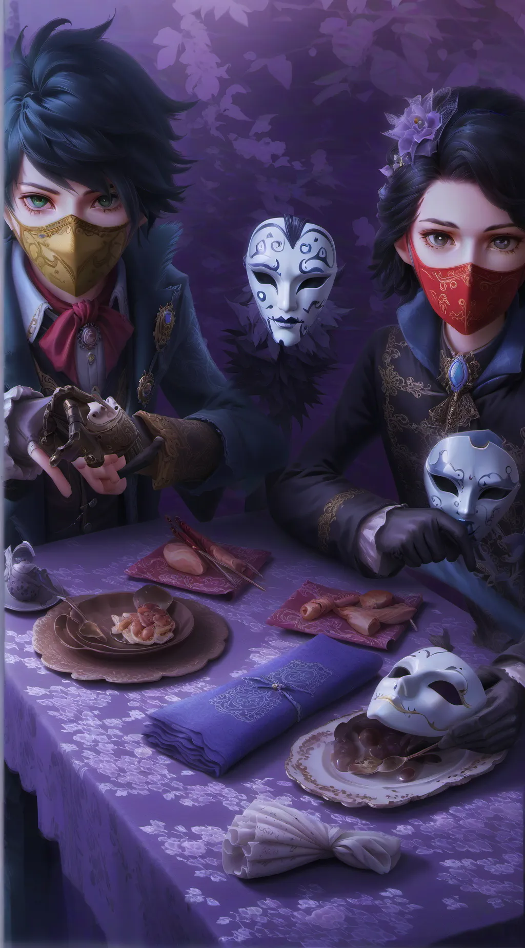 ai character: the world of makes background