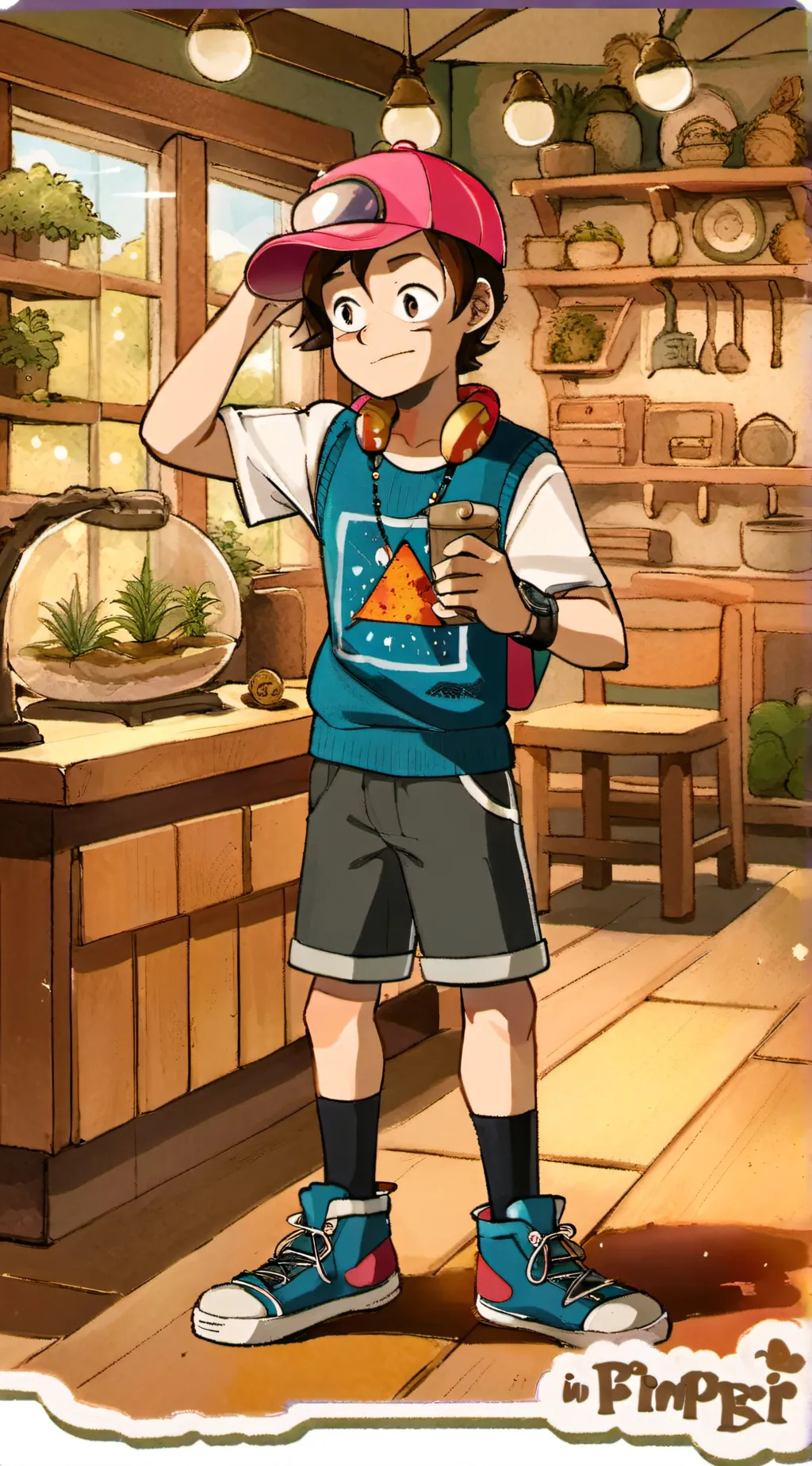 ai character: ~~Gravity falls~~ background