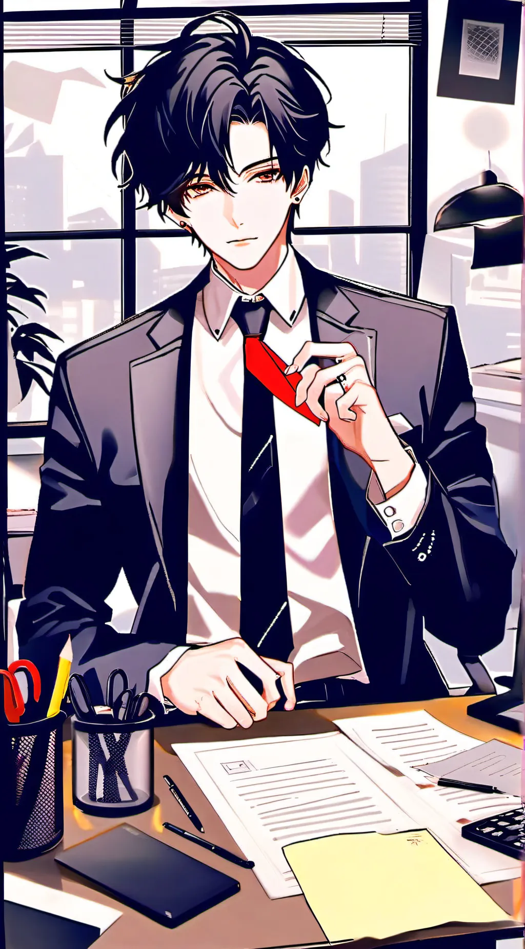 ai character: Hot CoWorker🔥 background
