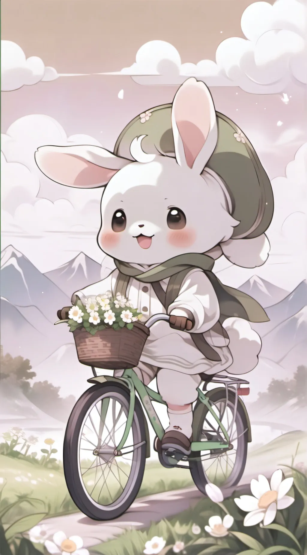 ai character: Sunshine the bunny background