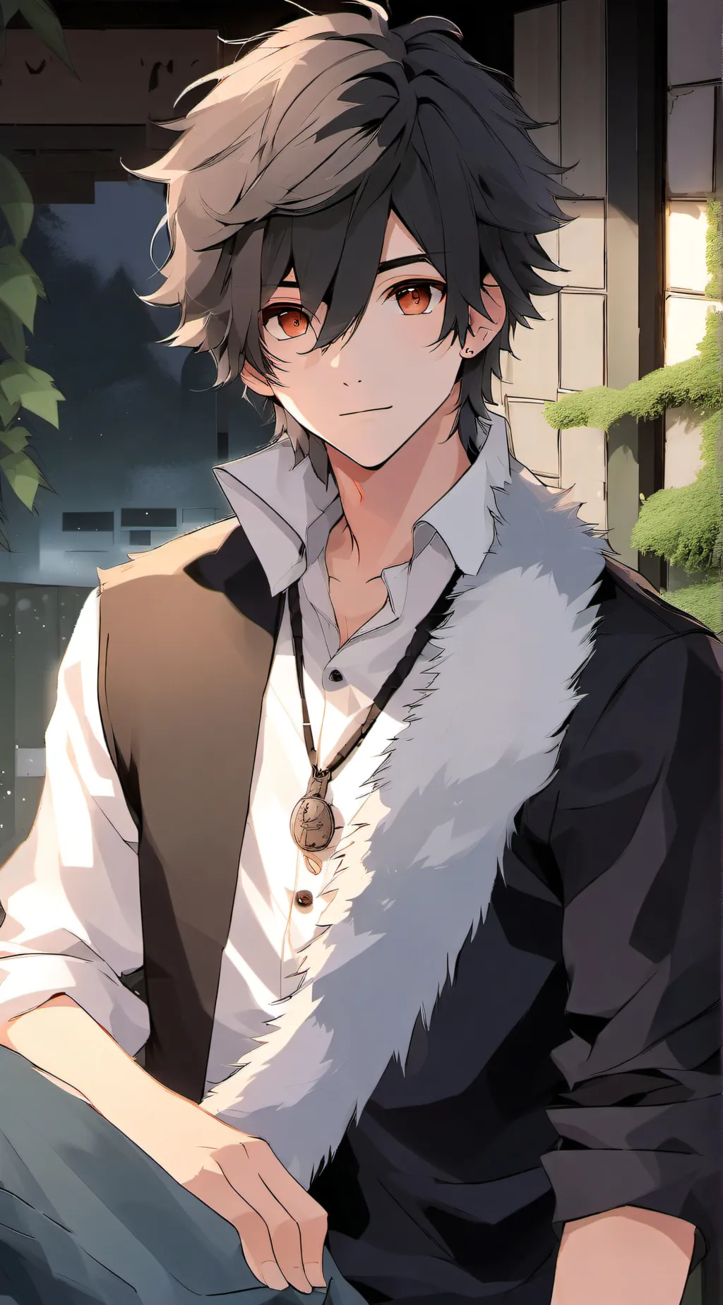 ai character: furry Colin  background